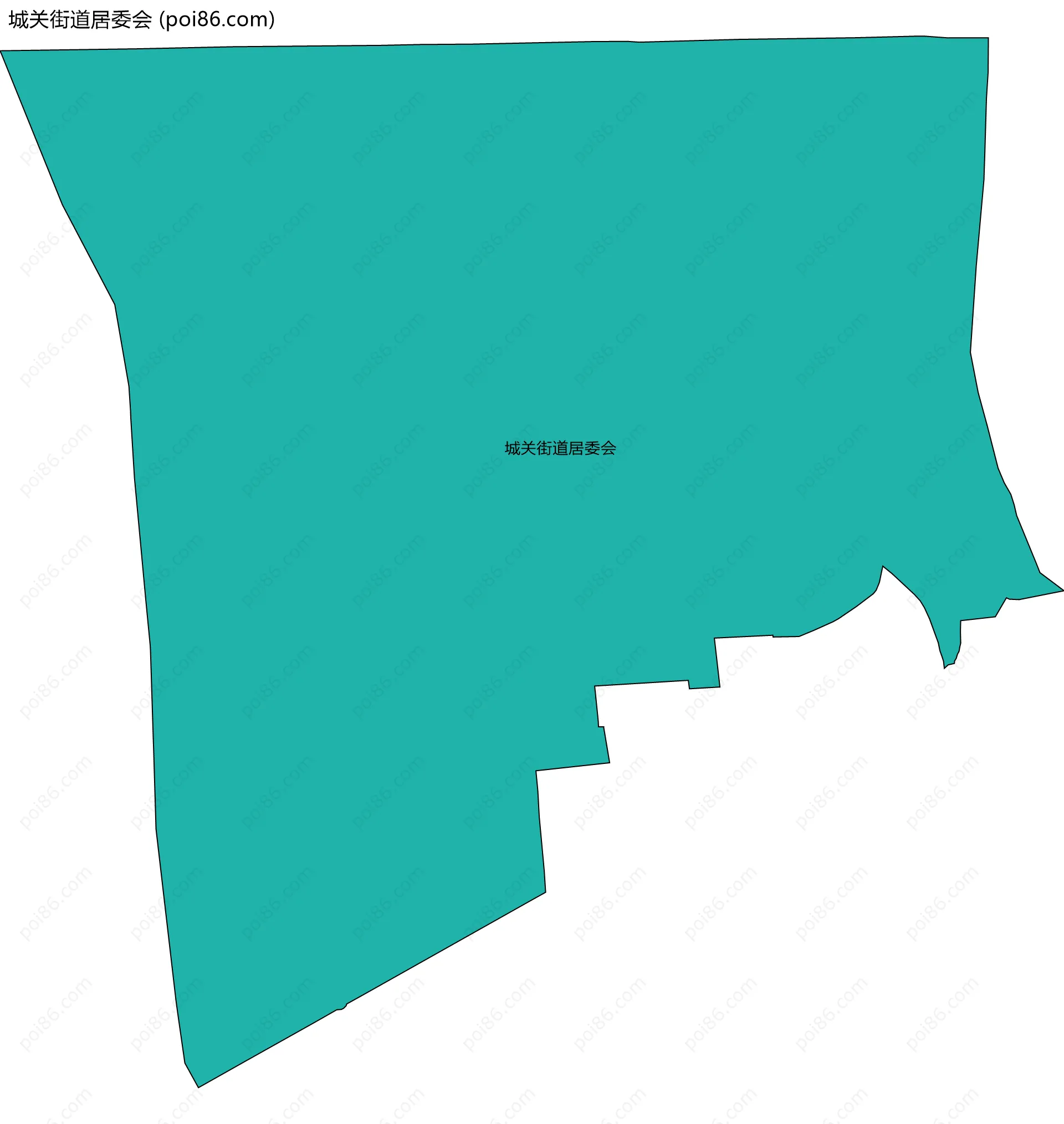 城关街道居委会边界地图