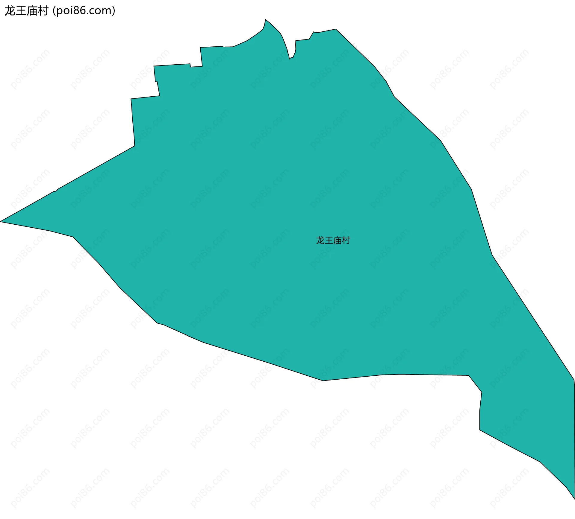 龙王庙村边界地图