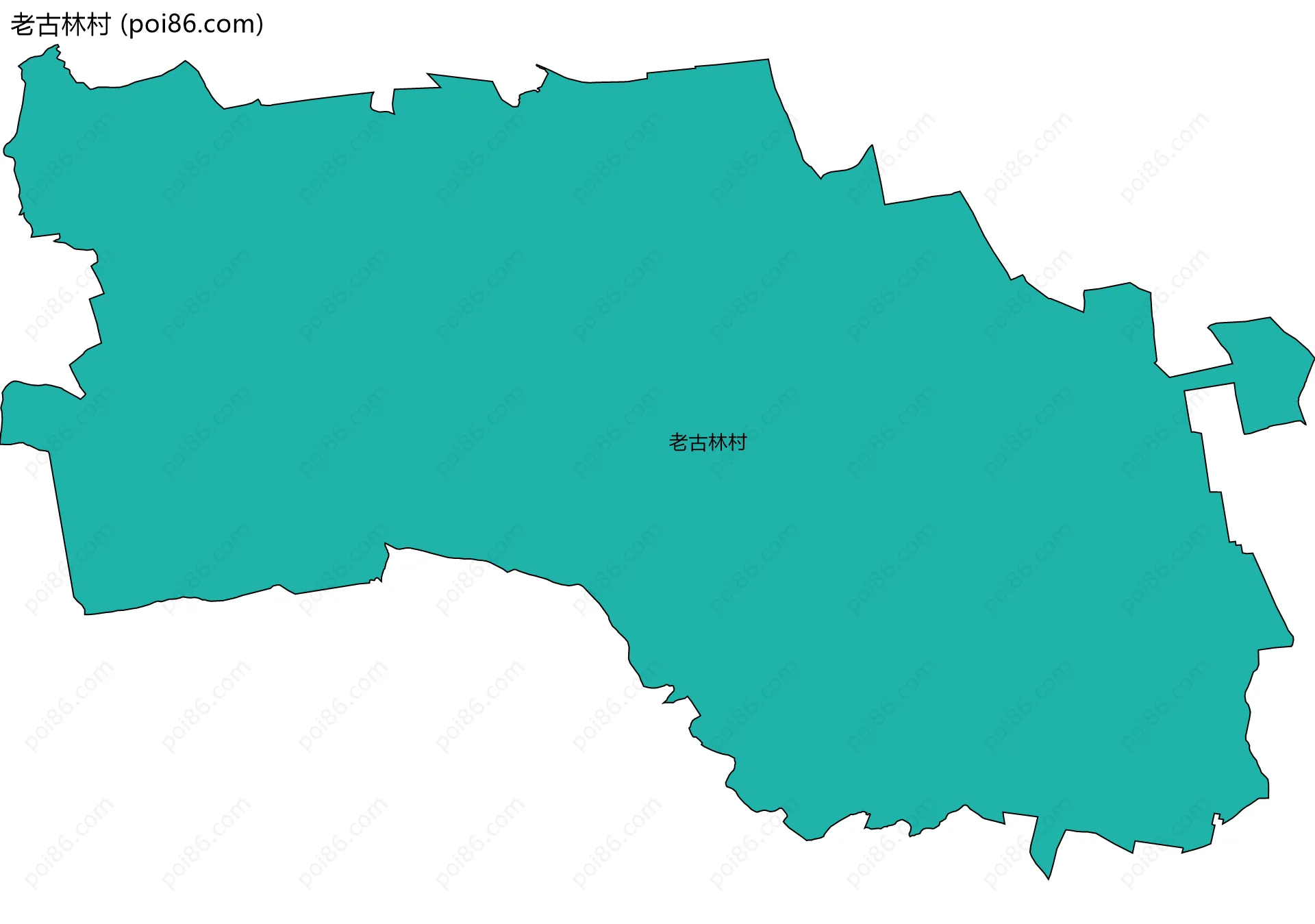 老古林村边界地图