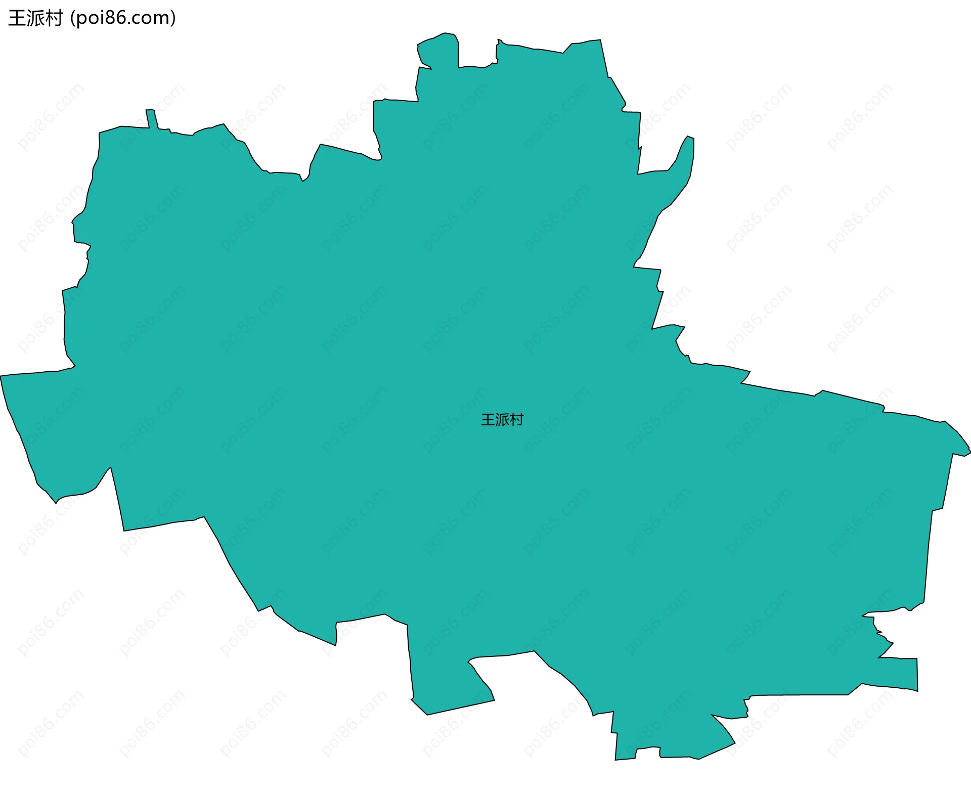王派村边界地图