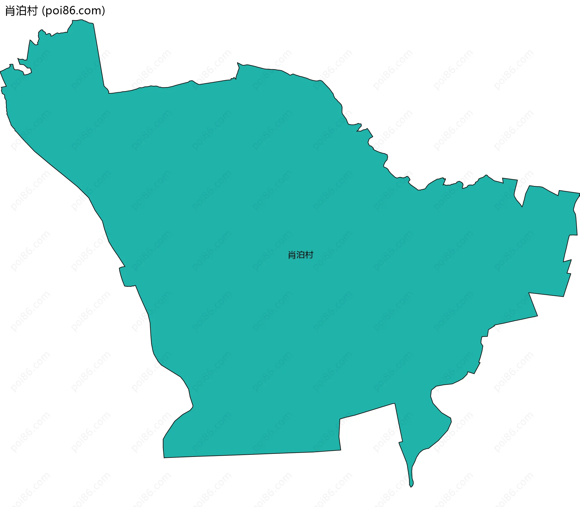 肖泊村边界地图