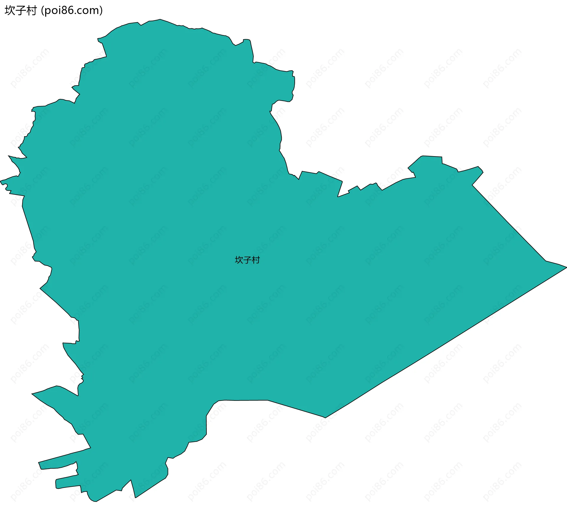 坎子村边界地图