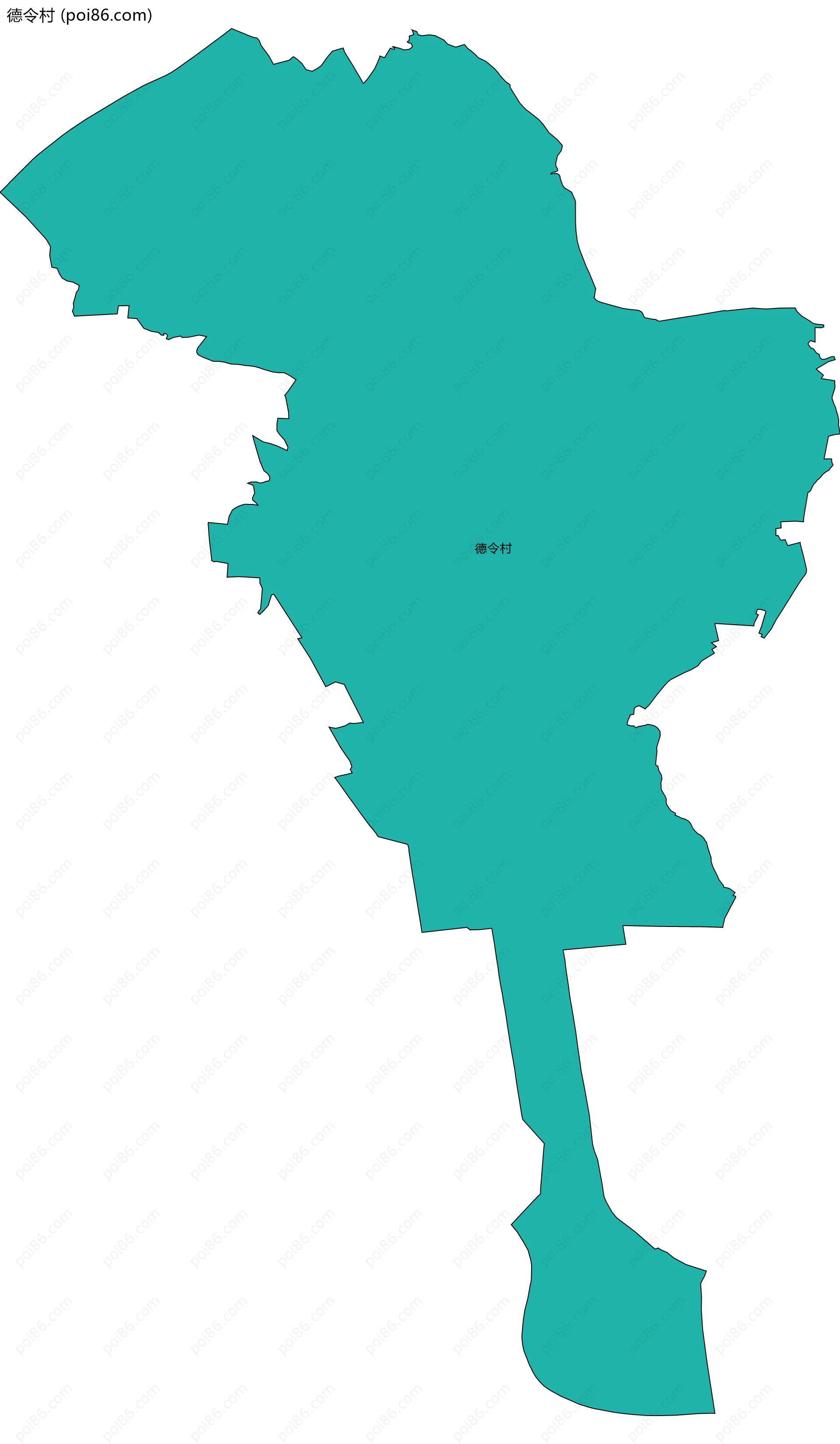 德令村边界地图