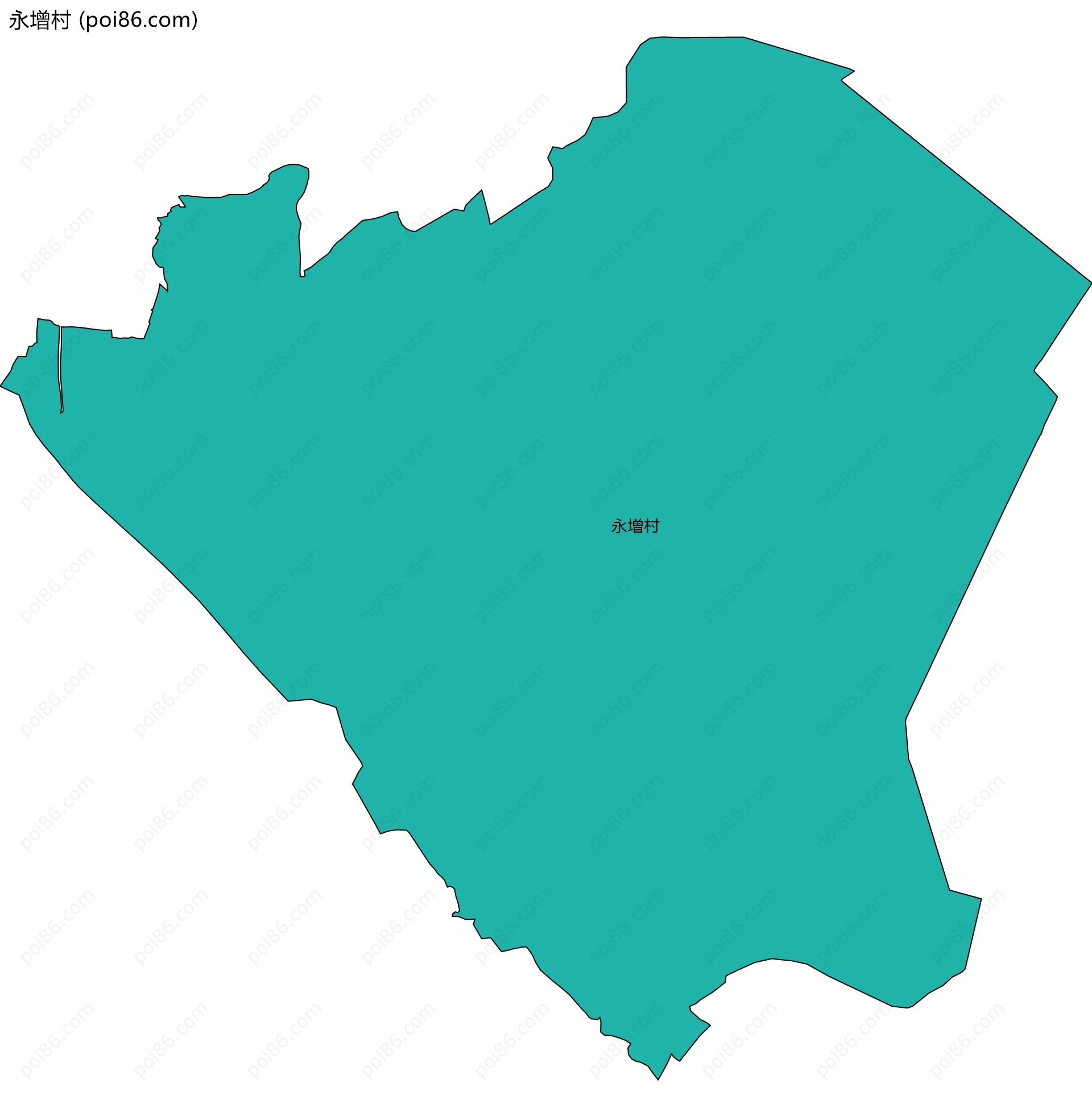 永增村边界地图