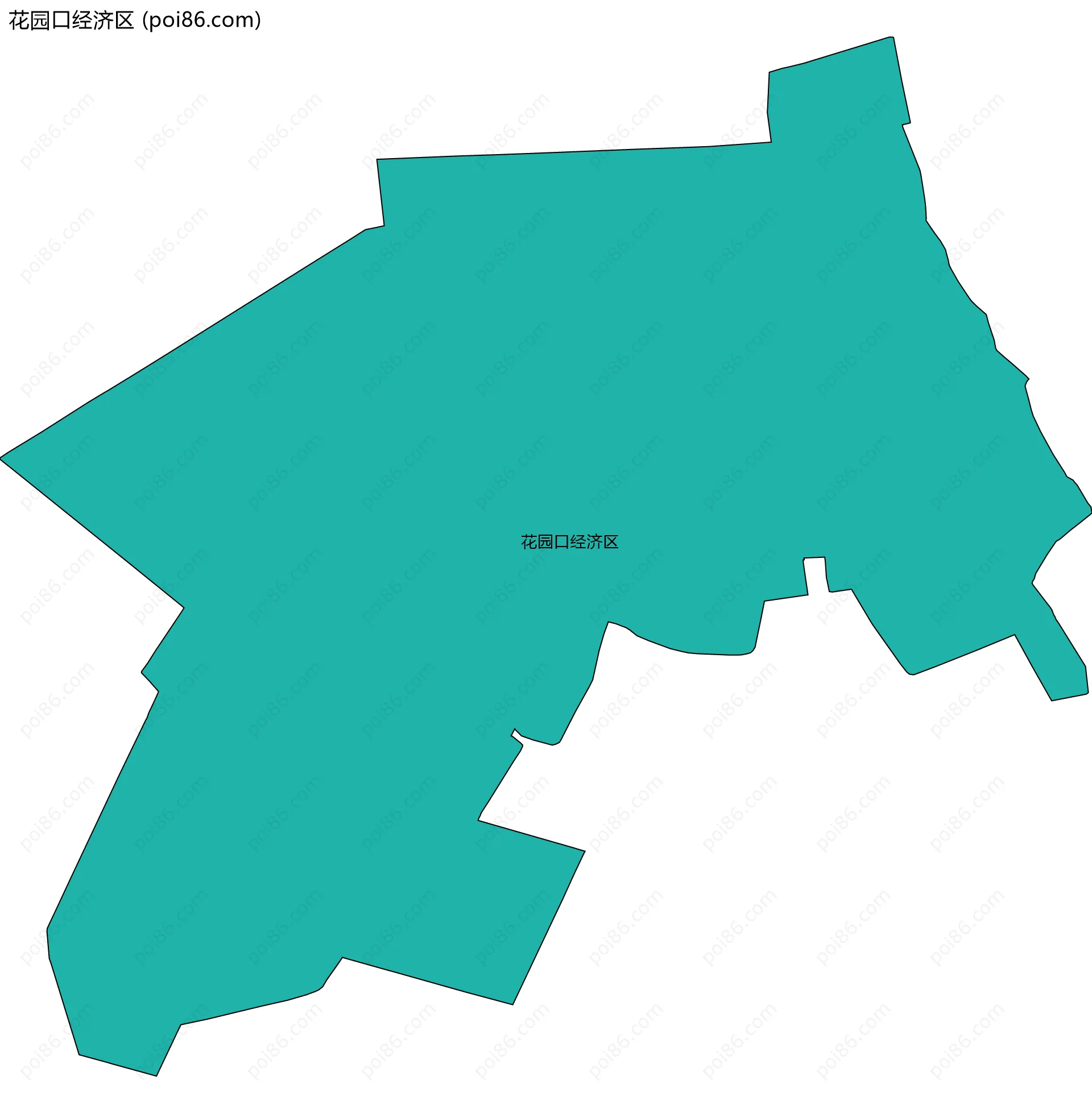 花园口经济区边界地图