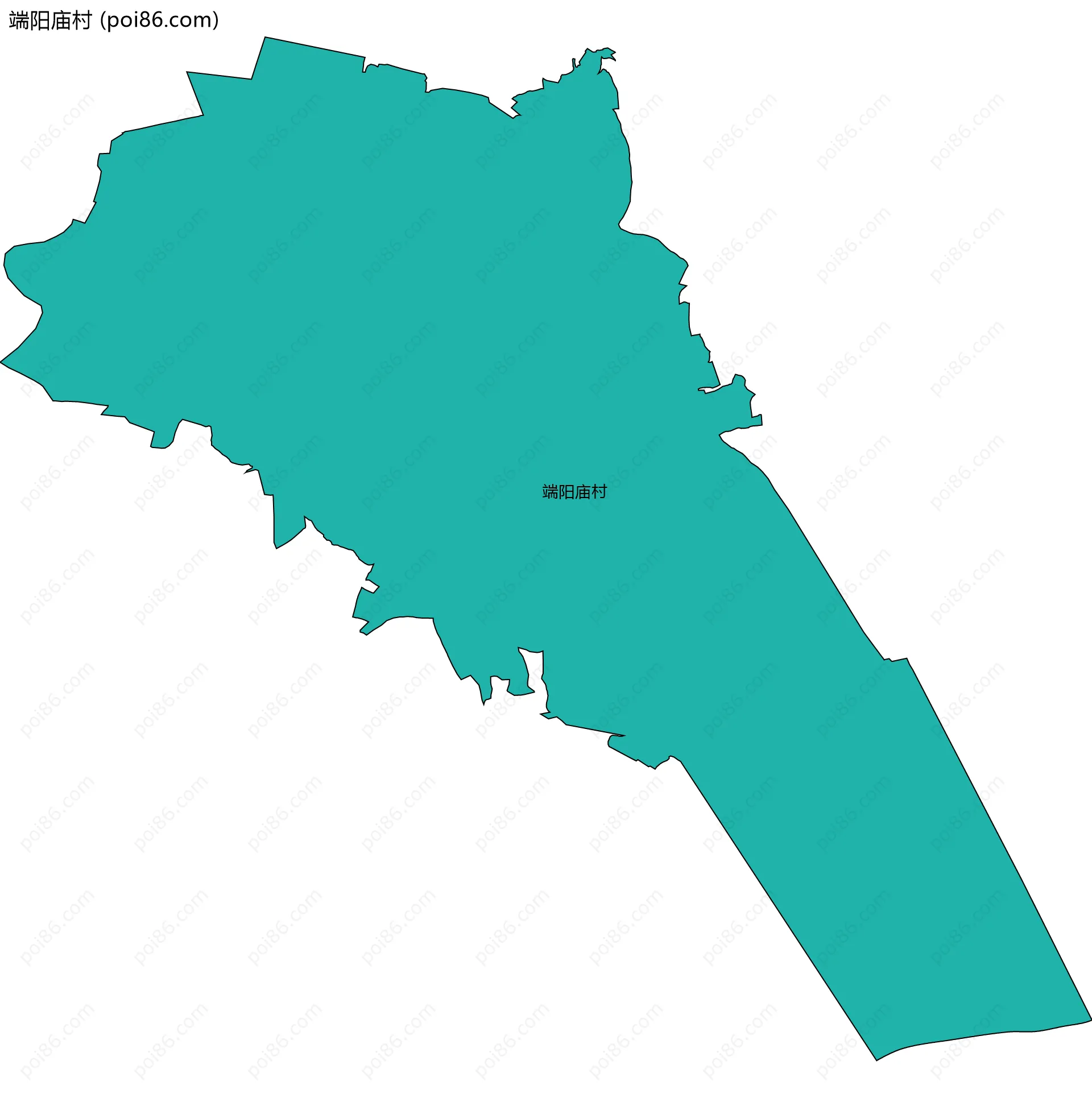 端阳庙村边界地图
