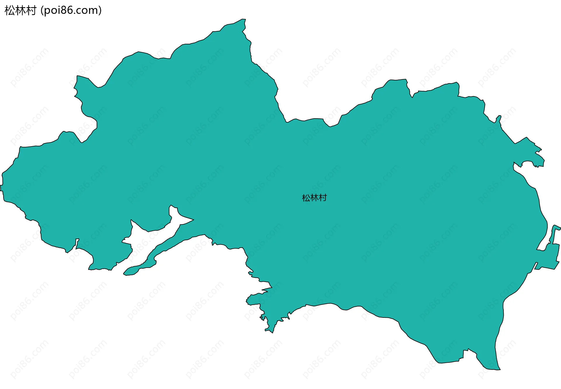 松林村边界地图