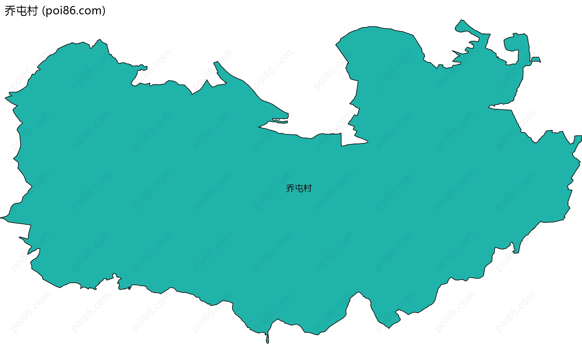 乔屯村边界地图