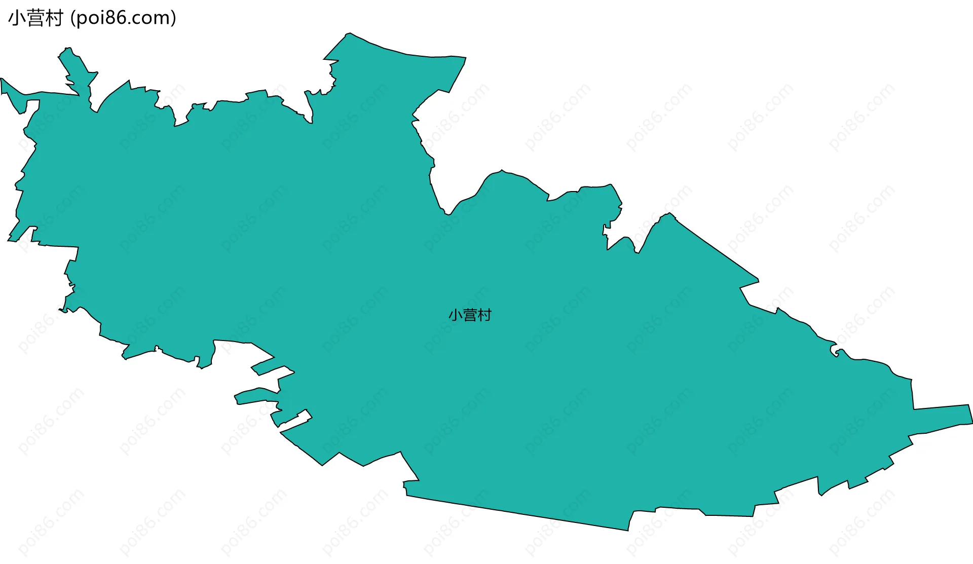 小营村边界地图