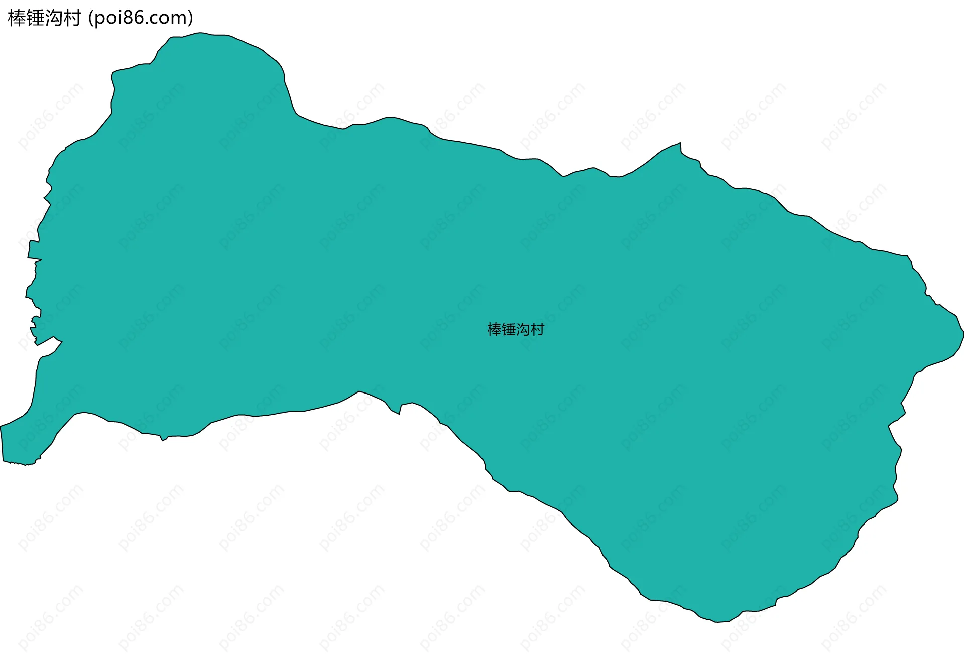 棒锤沟村边界地图