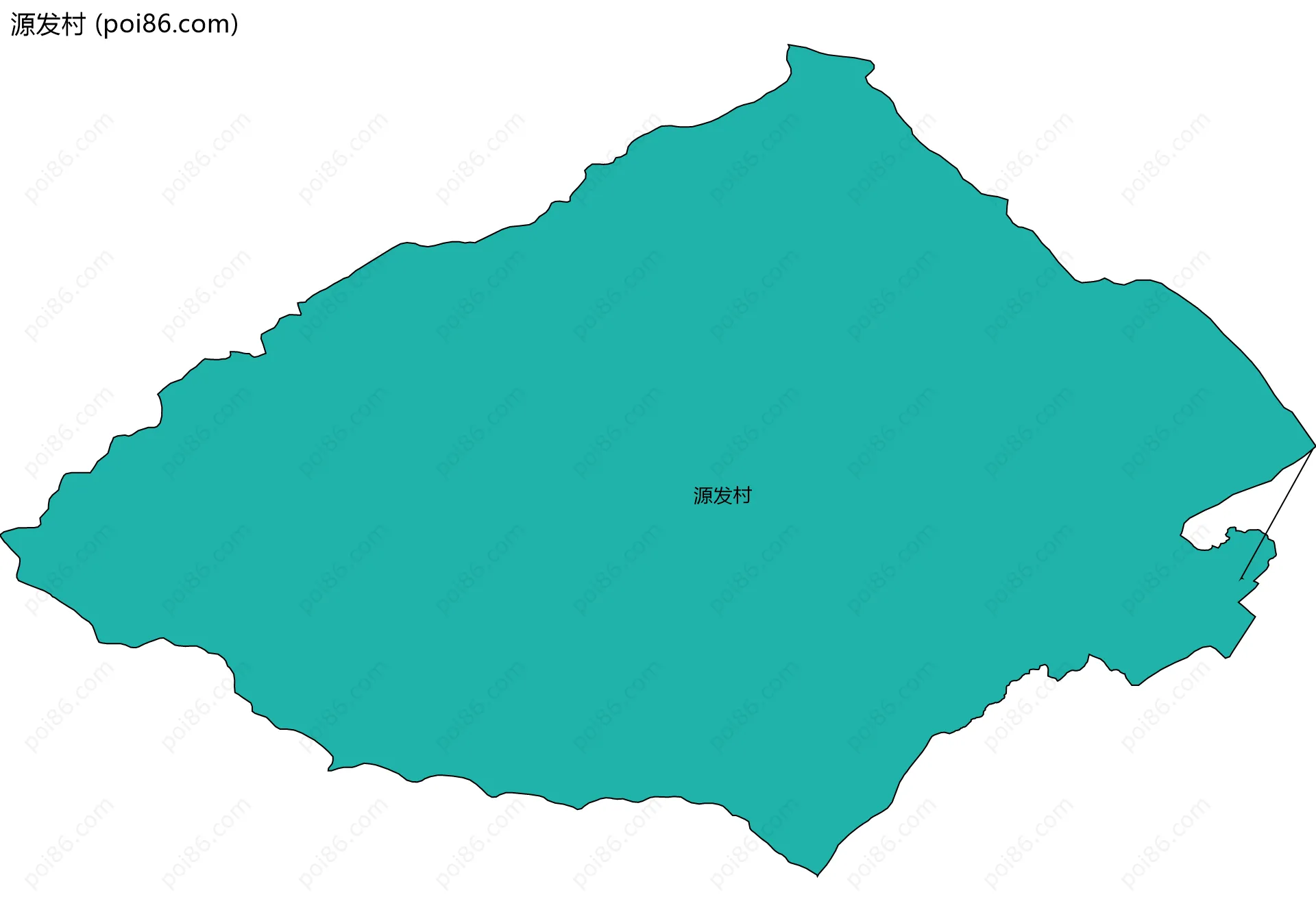 源发村边界地图