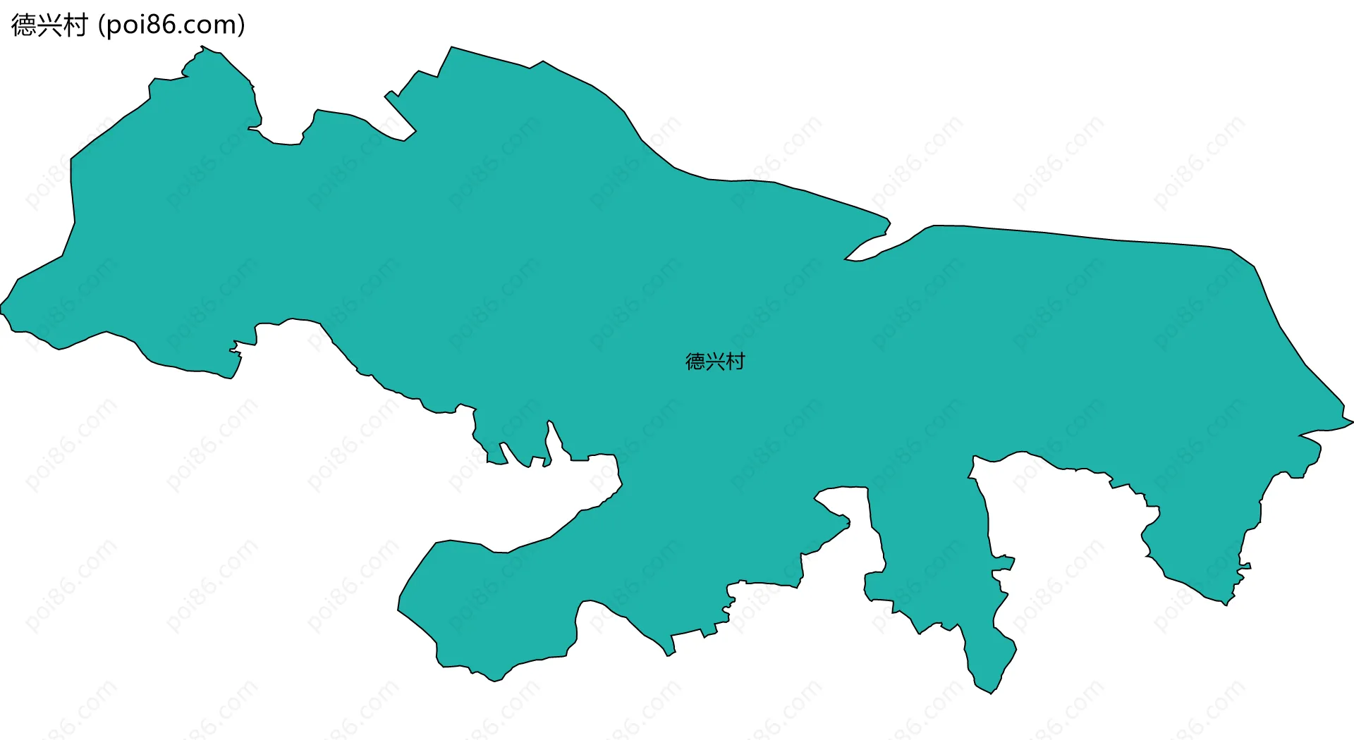 德兴村边界地图