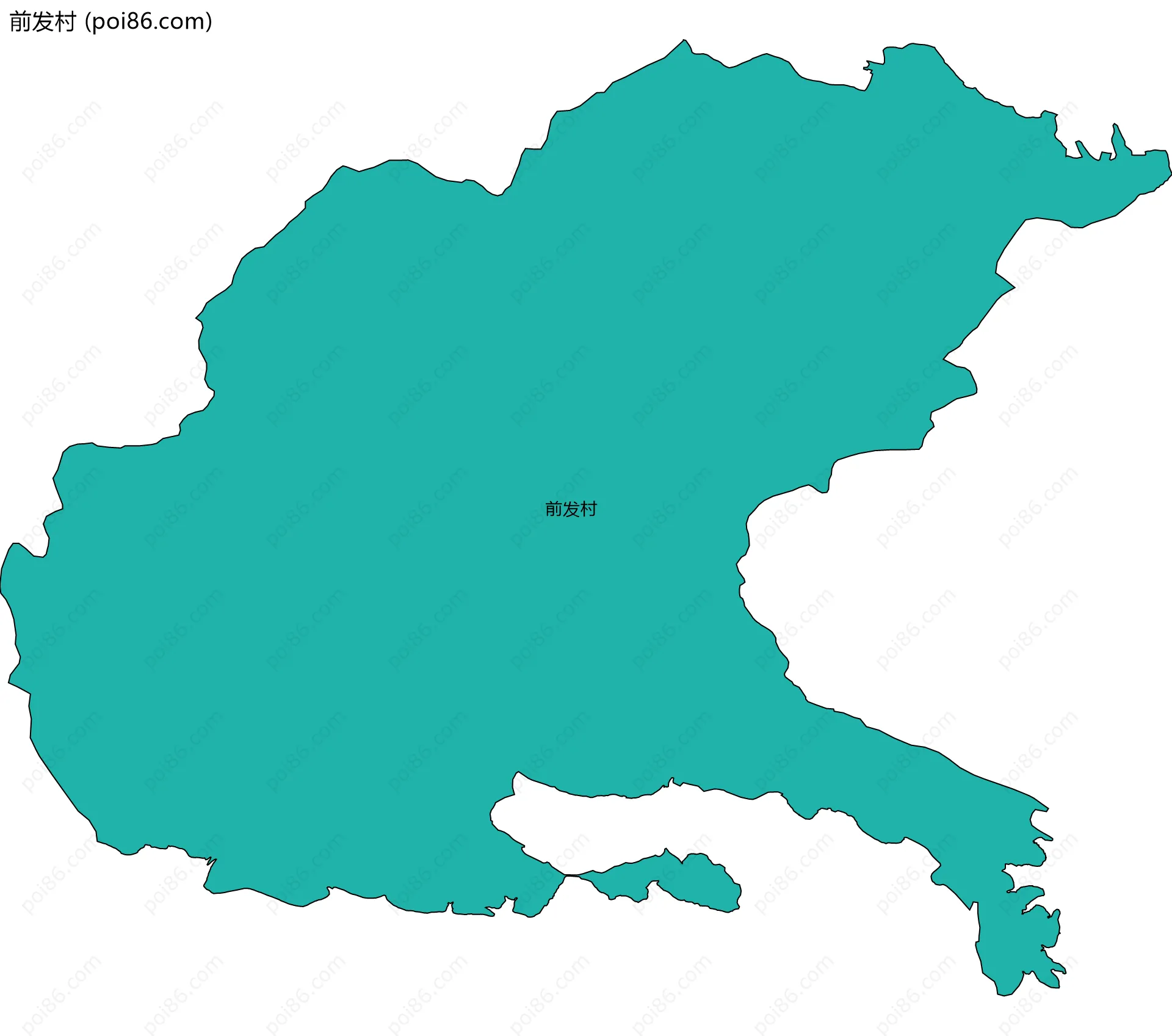 前发村边界地图