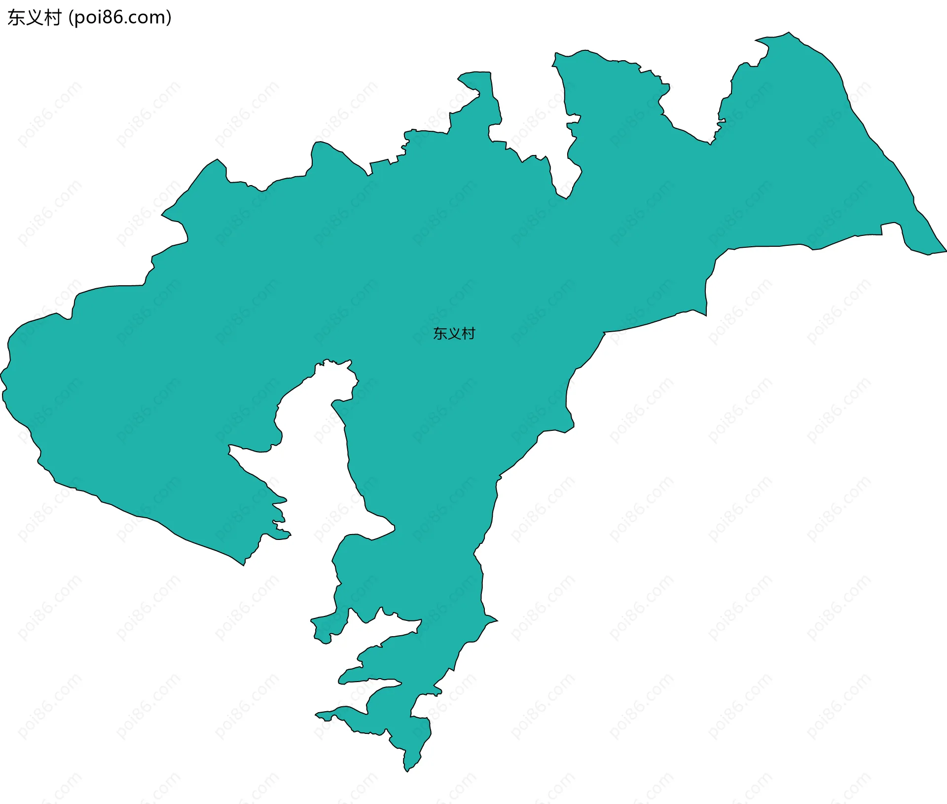 东义村边界地图