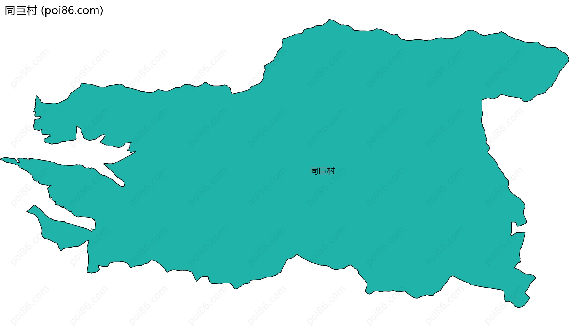 同巨村边界地图
