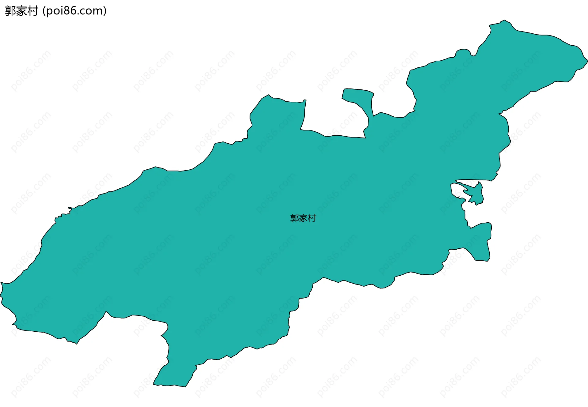 郭家村边界地图