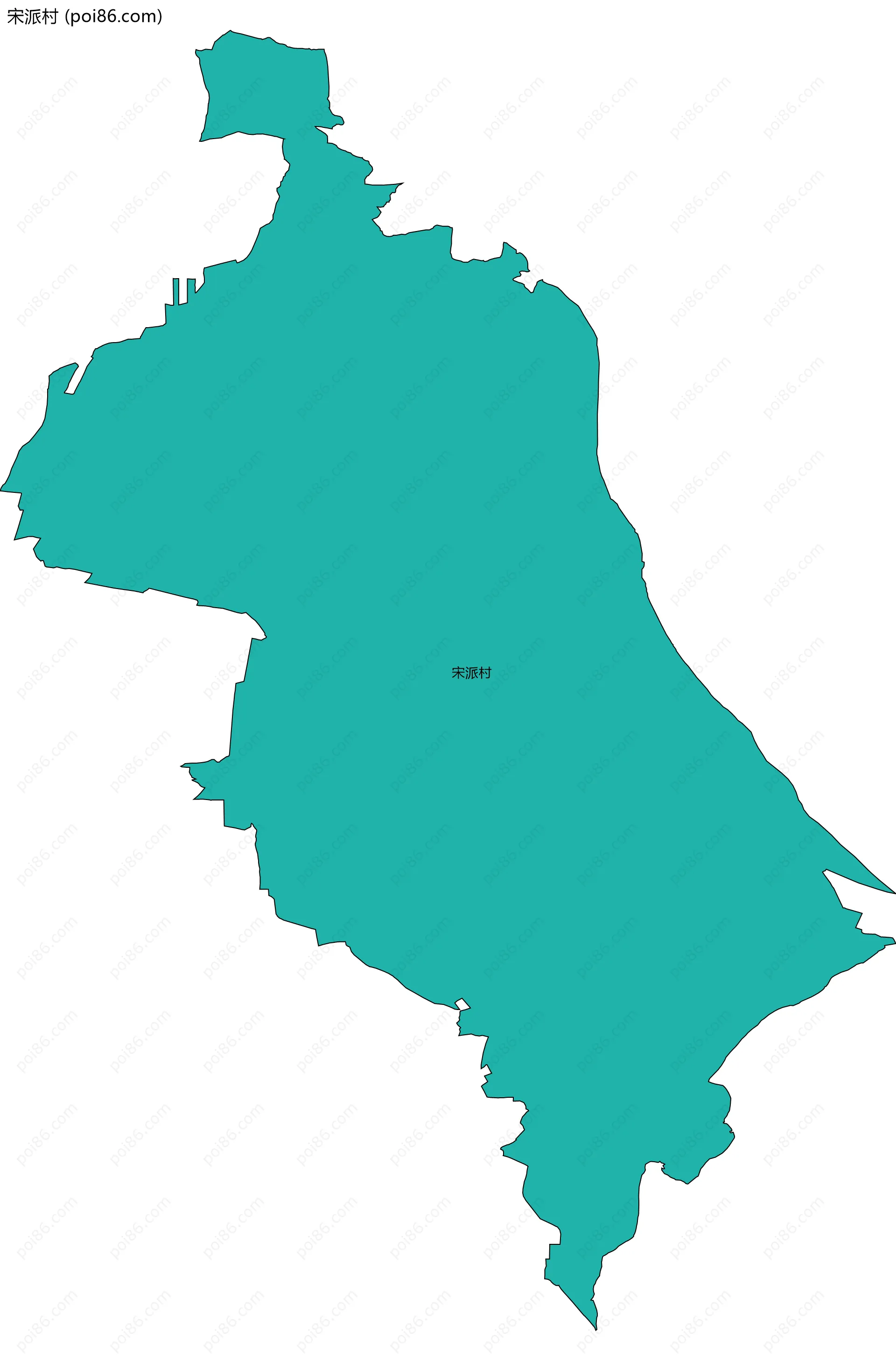 宋派村边界地图