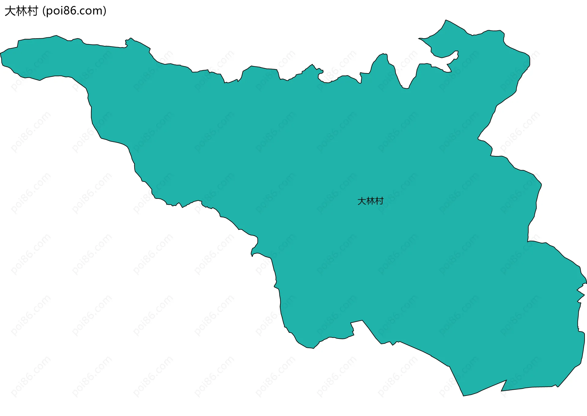 大林村边界地图