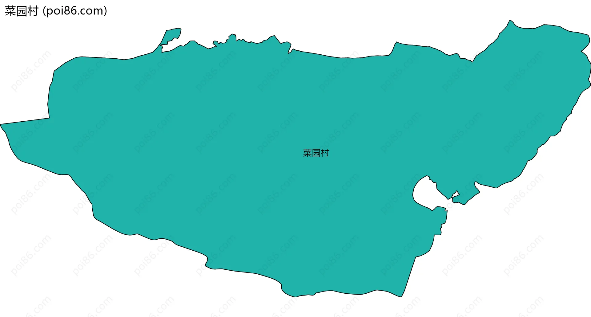 菜园村边界地图