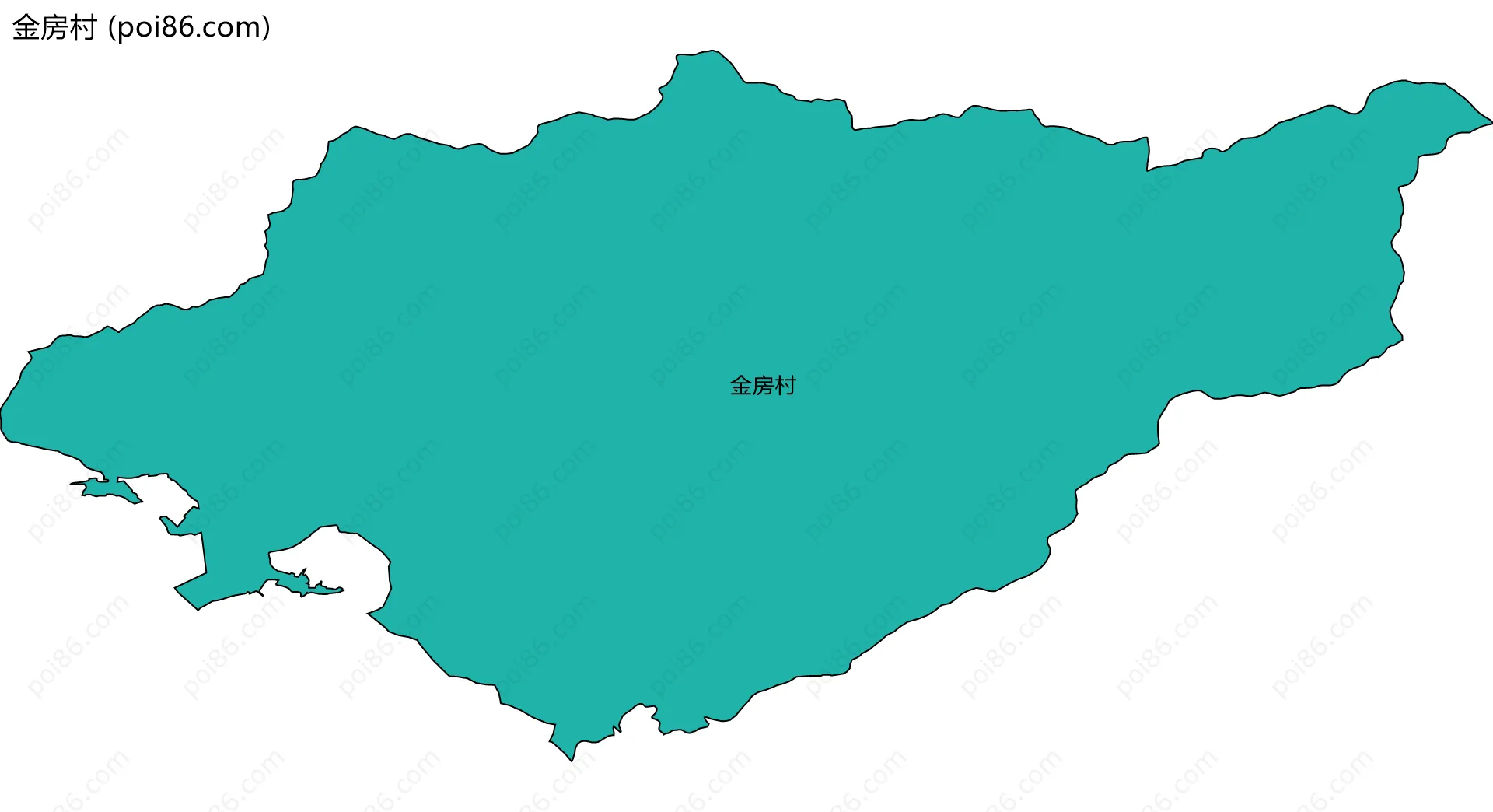 金房村边界地图