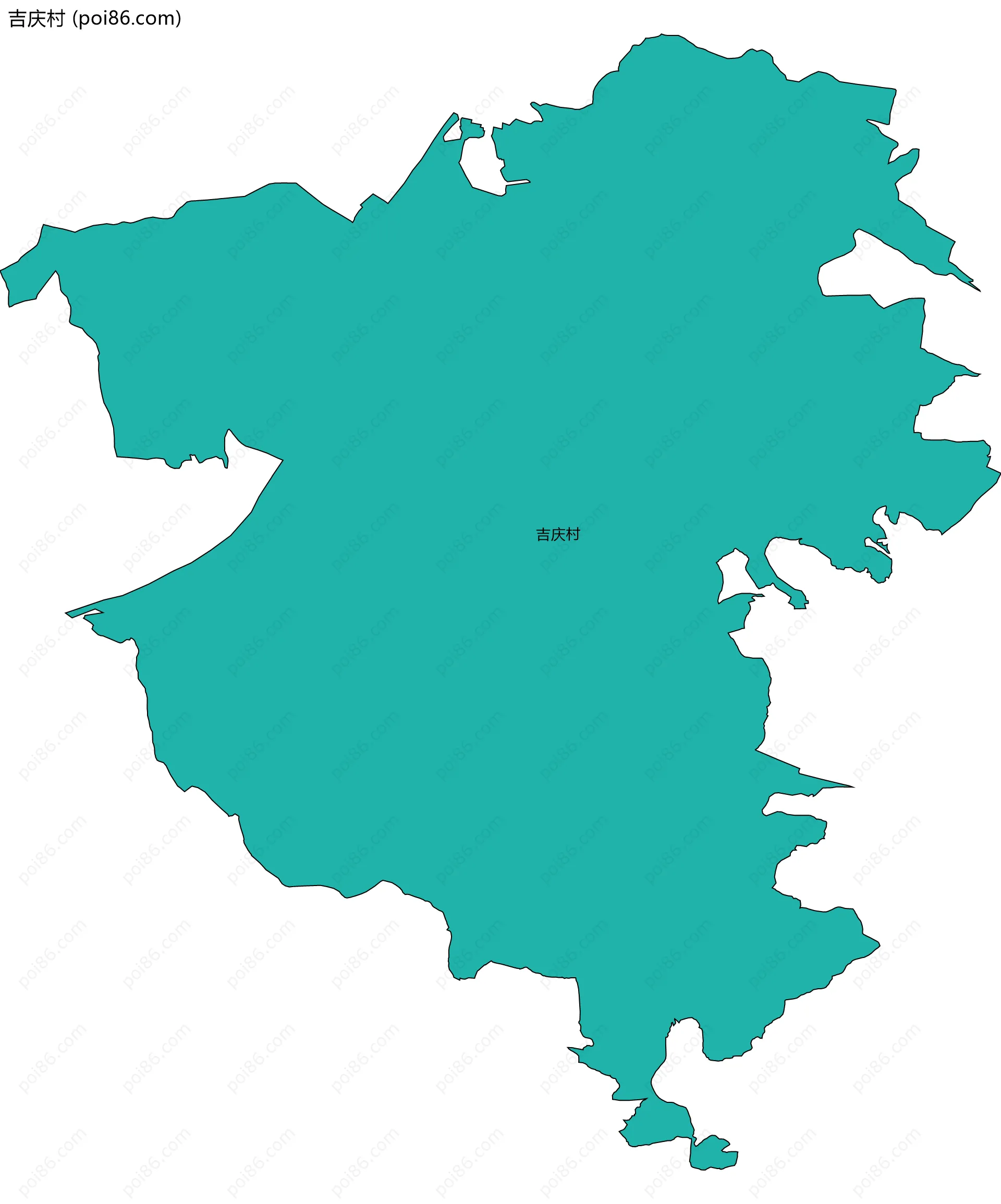 吉庆村边界地图