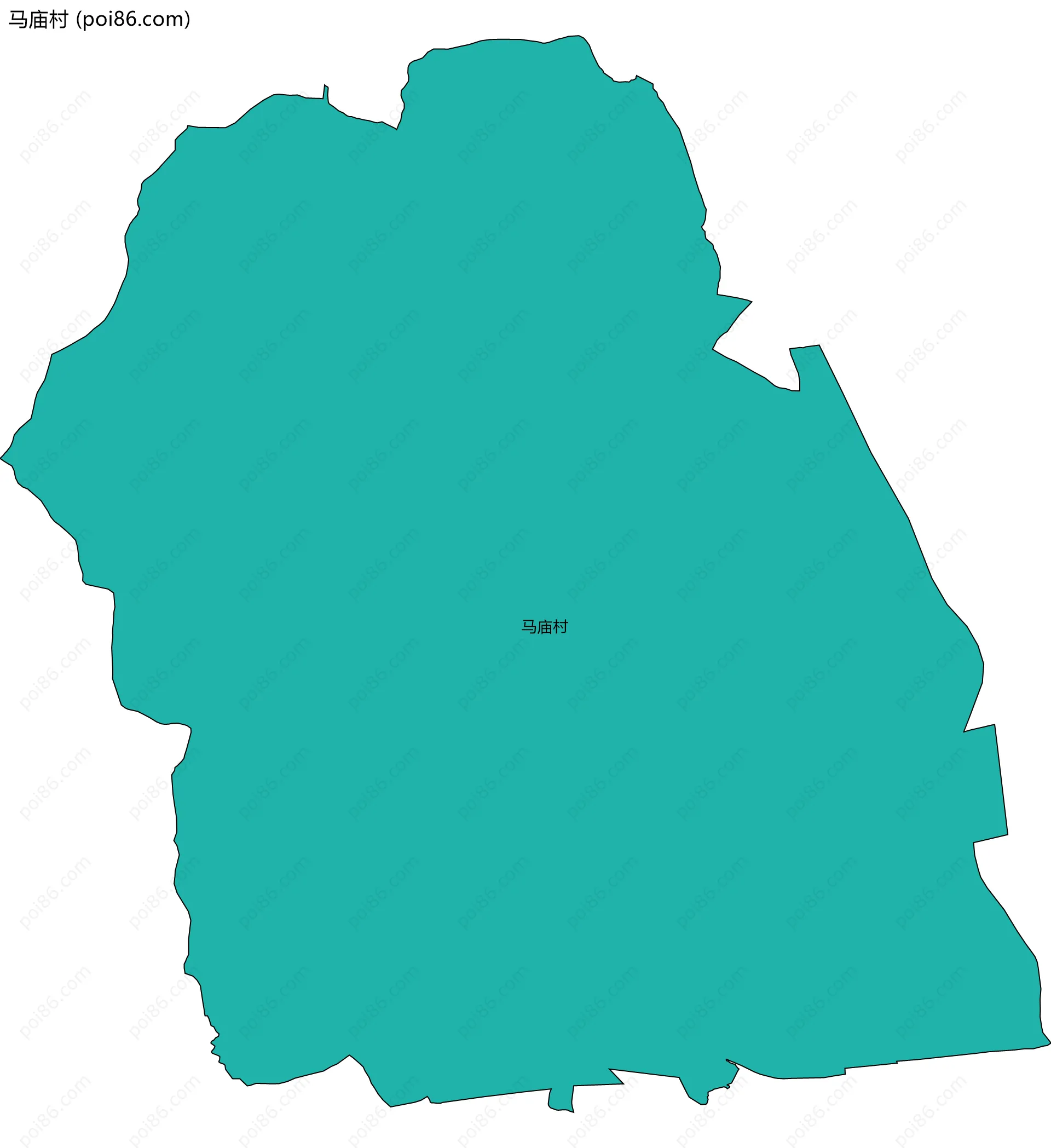 马庙村边界地图