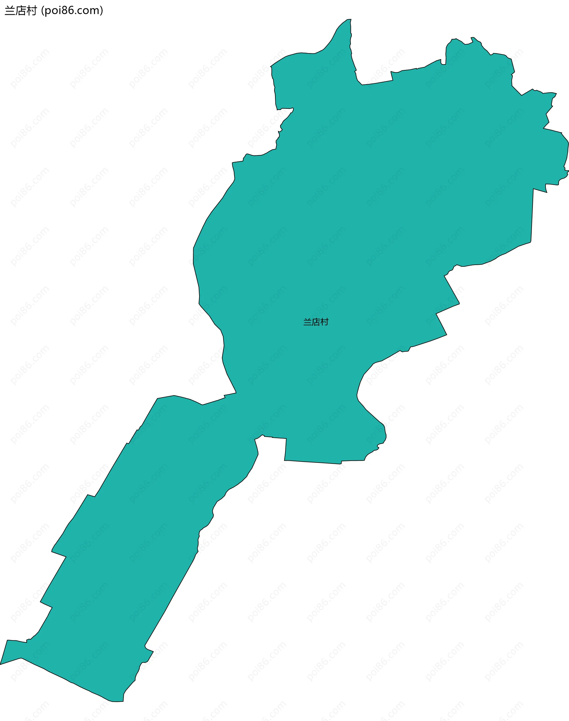 兰店村边界地图