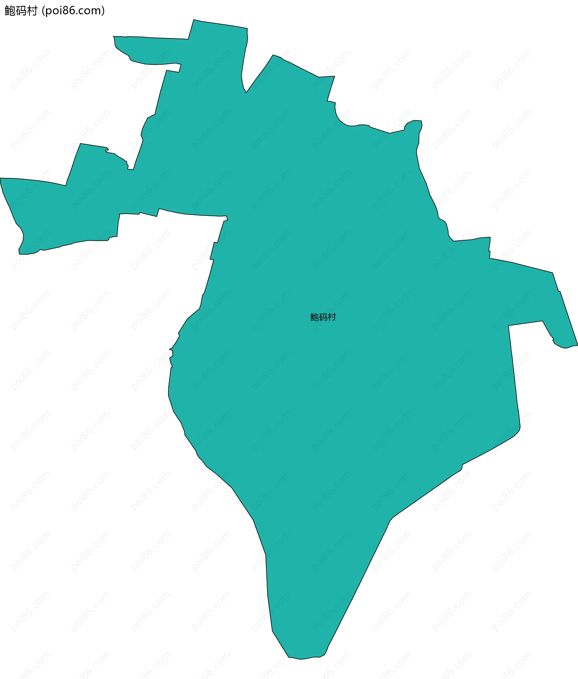 鲍码村边界地图