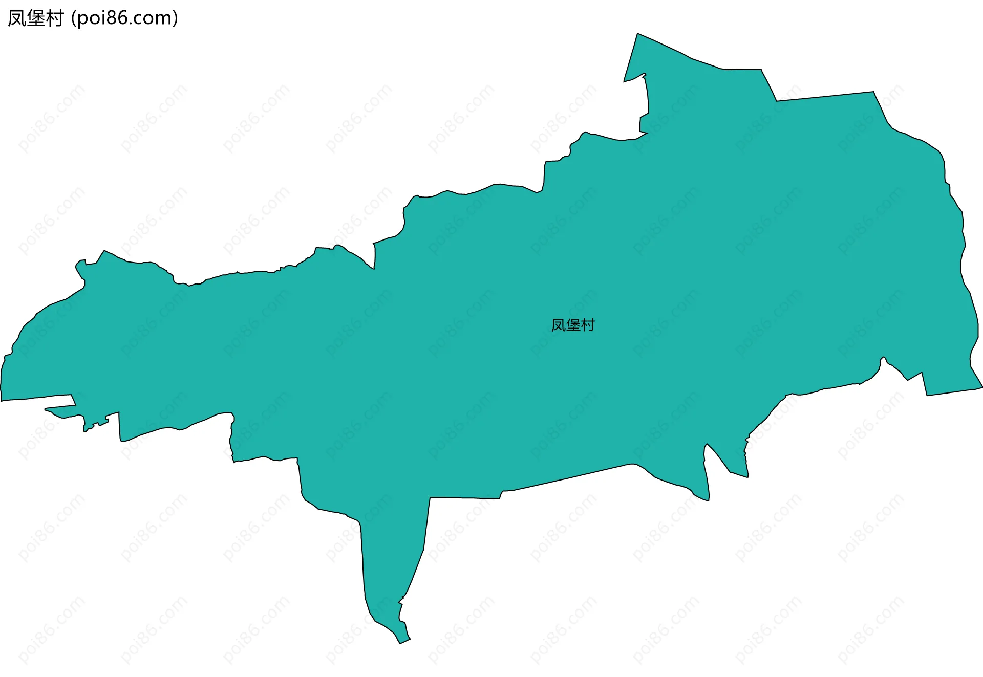 凤堡村边界地图