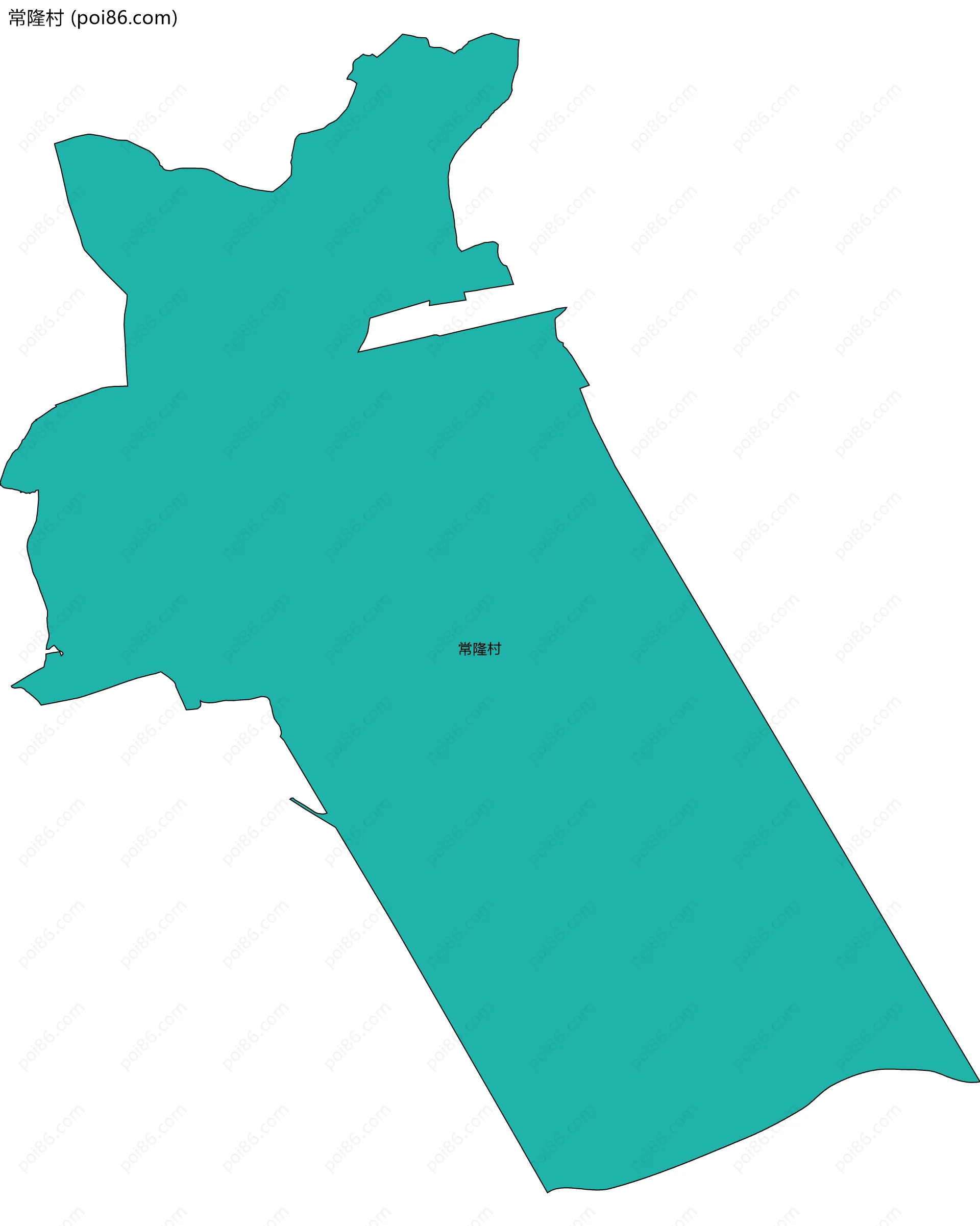 常隆村边界地图