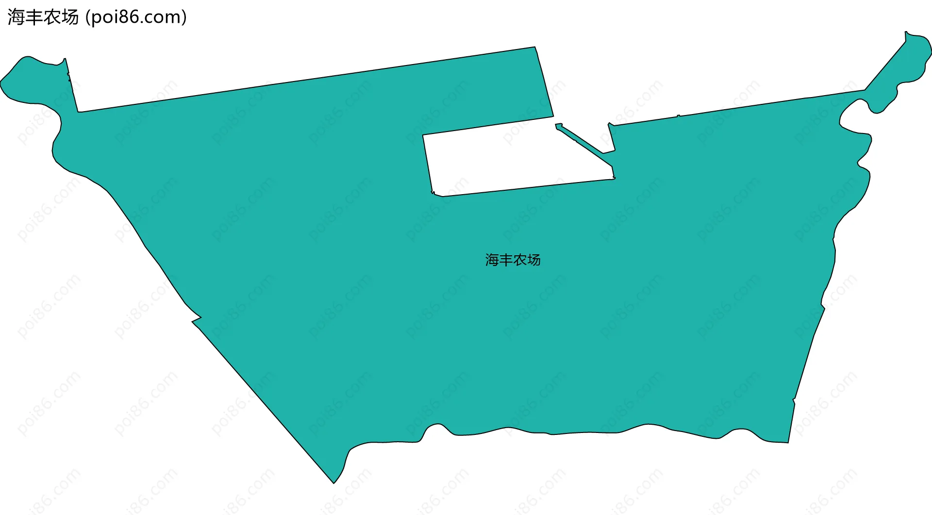 海丰农场边界地图