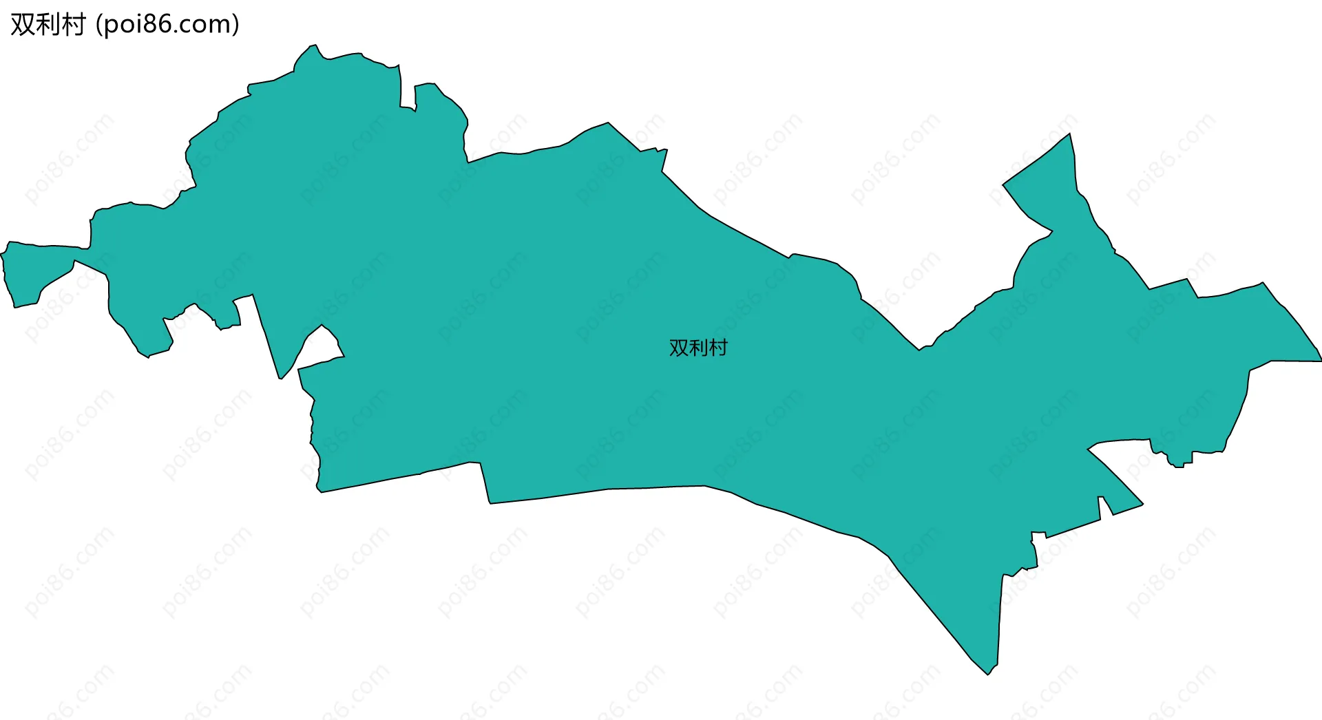 双利村边界地图