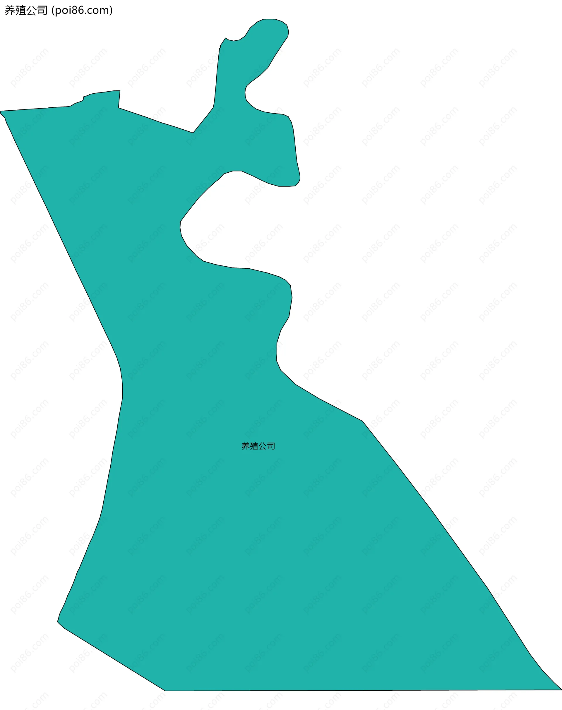 养殖公司边界地图