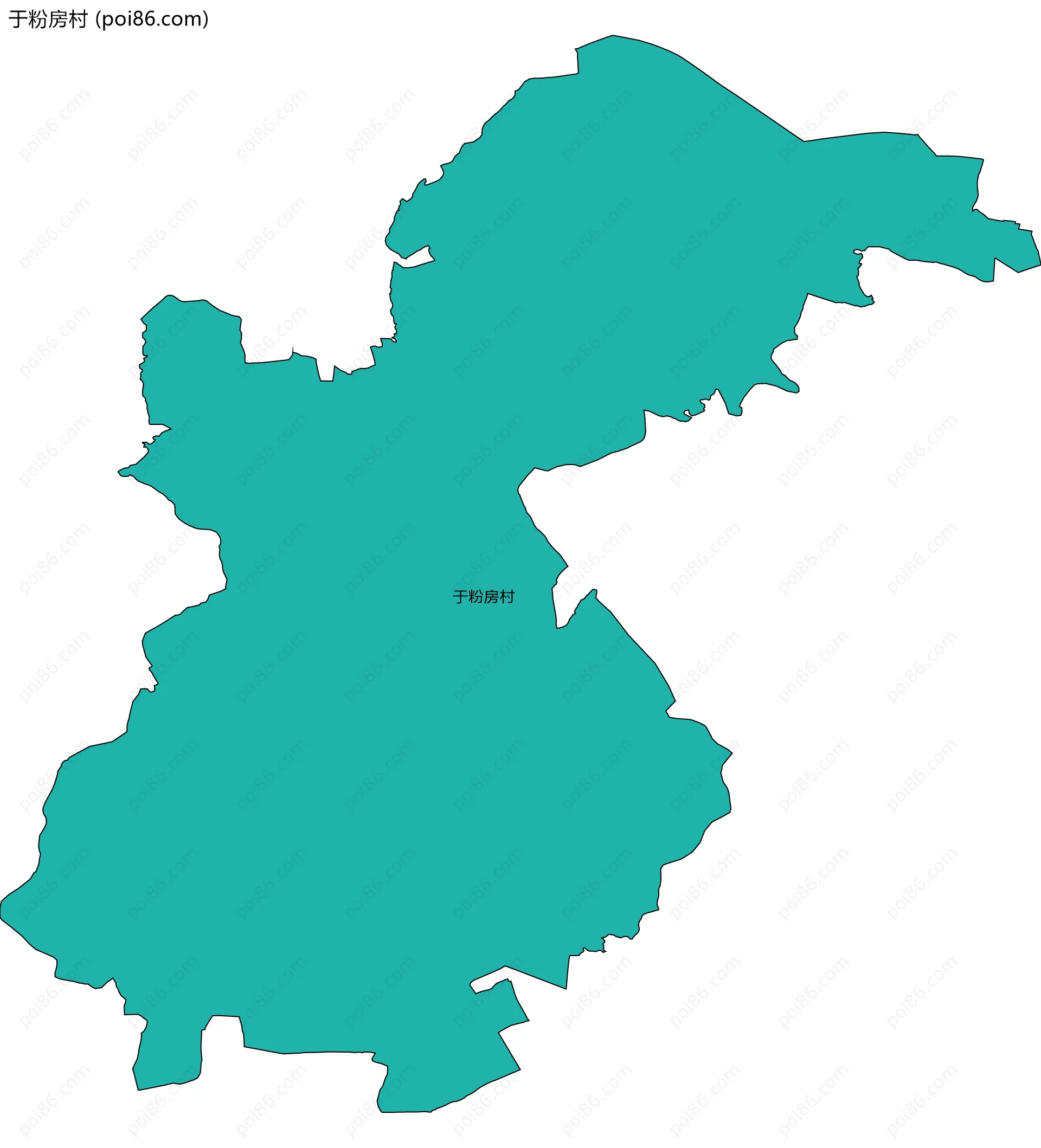 于粉房村边界地图