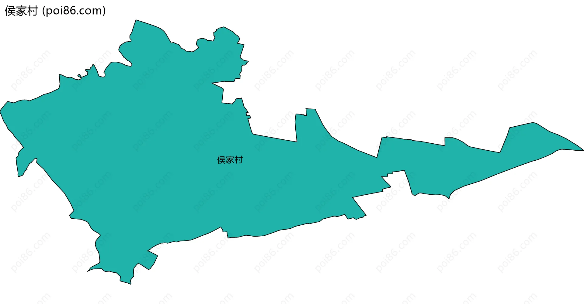 侯家村边界地图