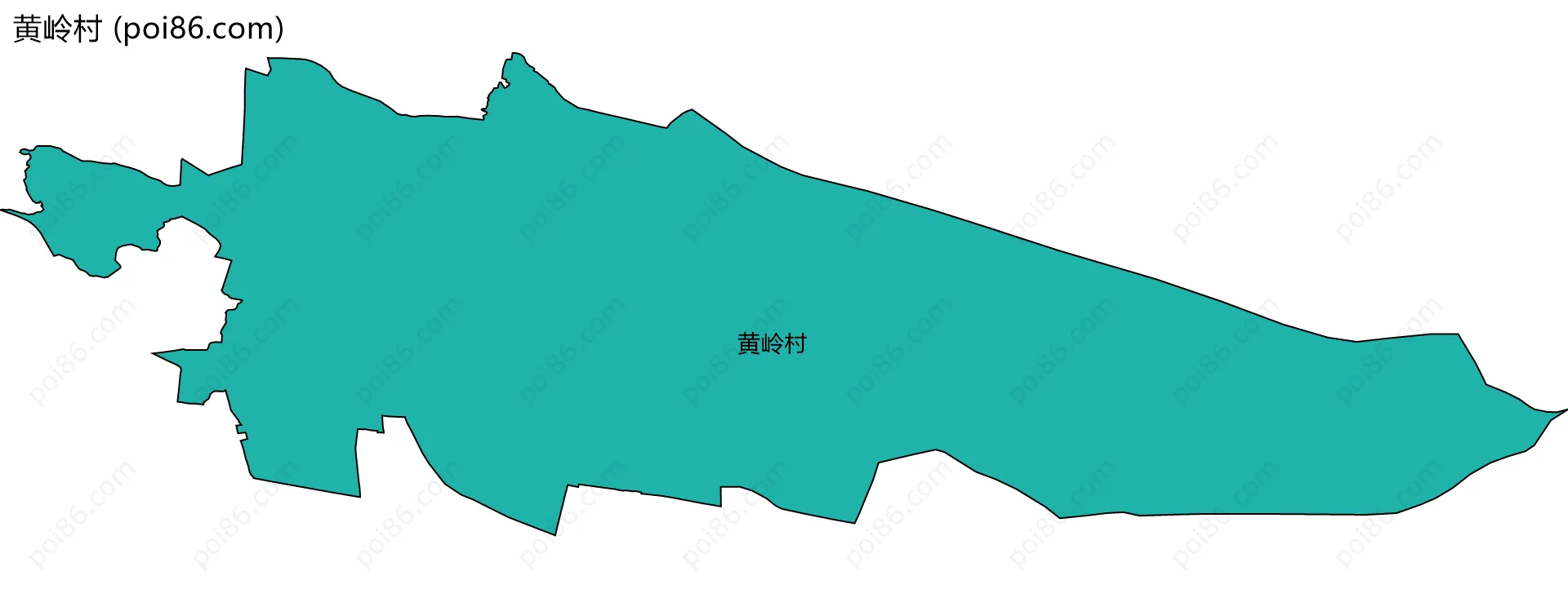 黄岭村边界地图