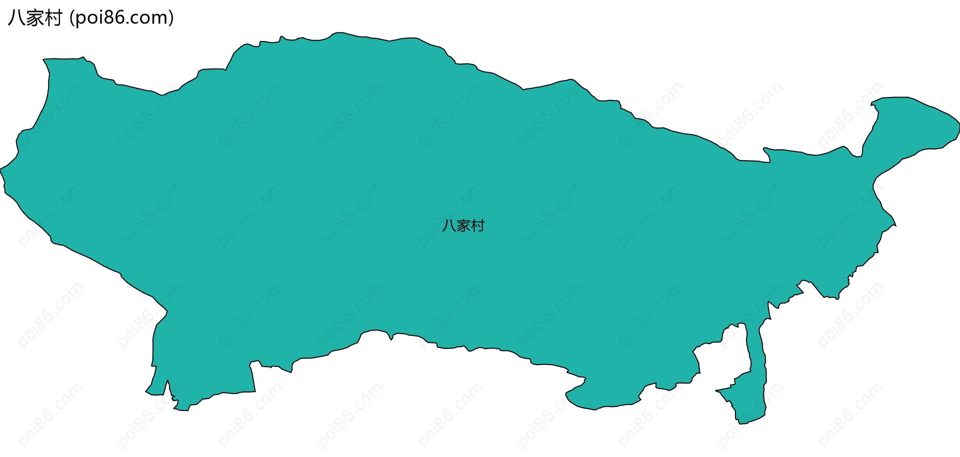 八家村边界地图