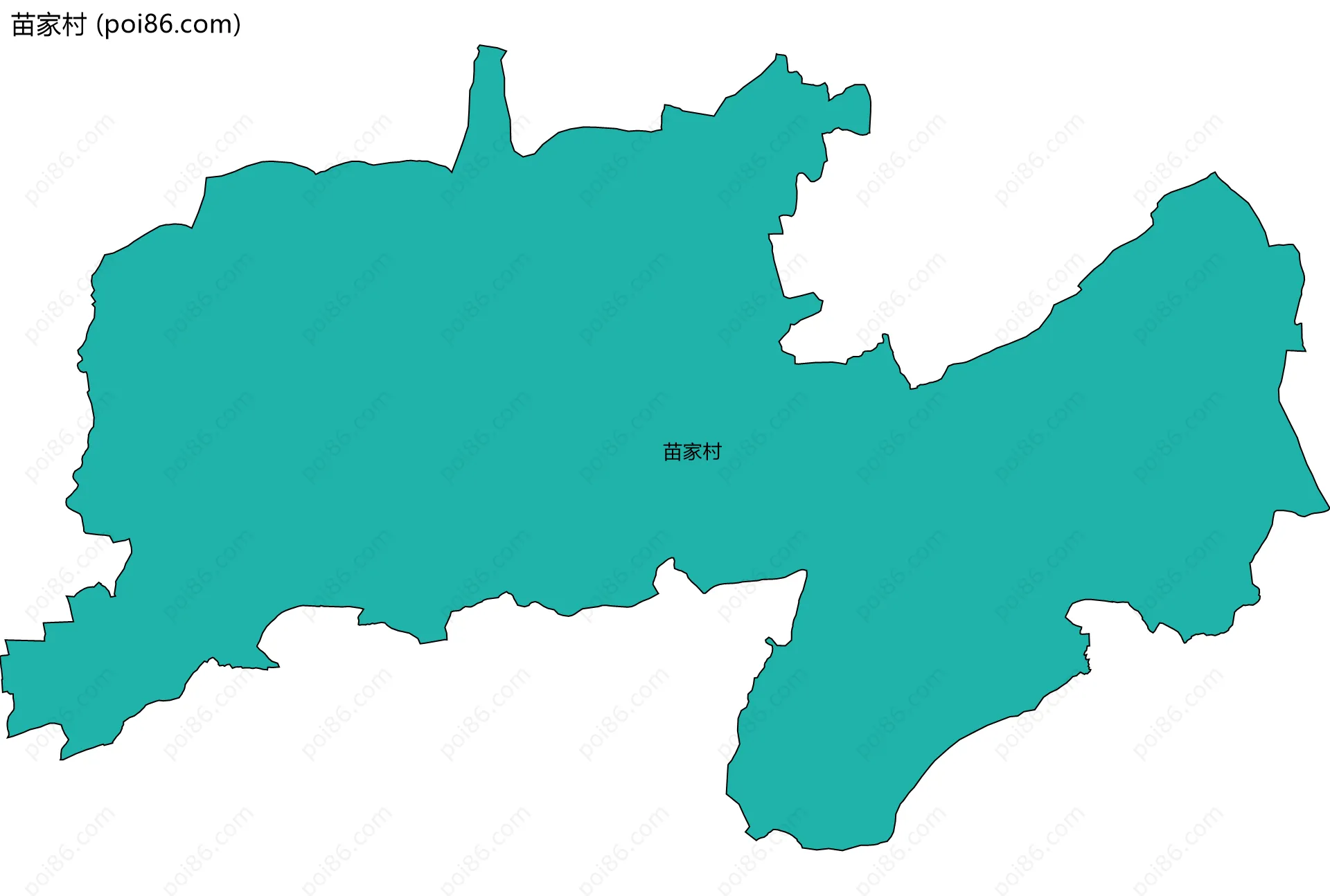 苗家村边界地图