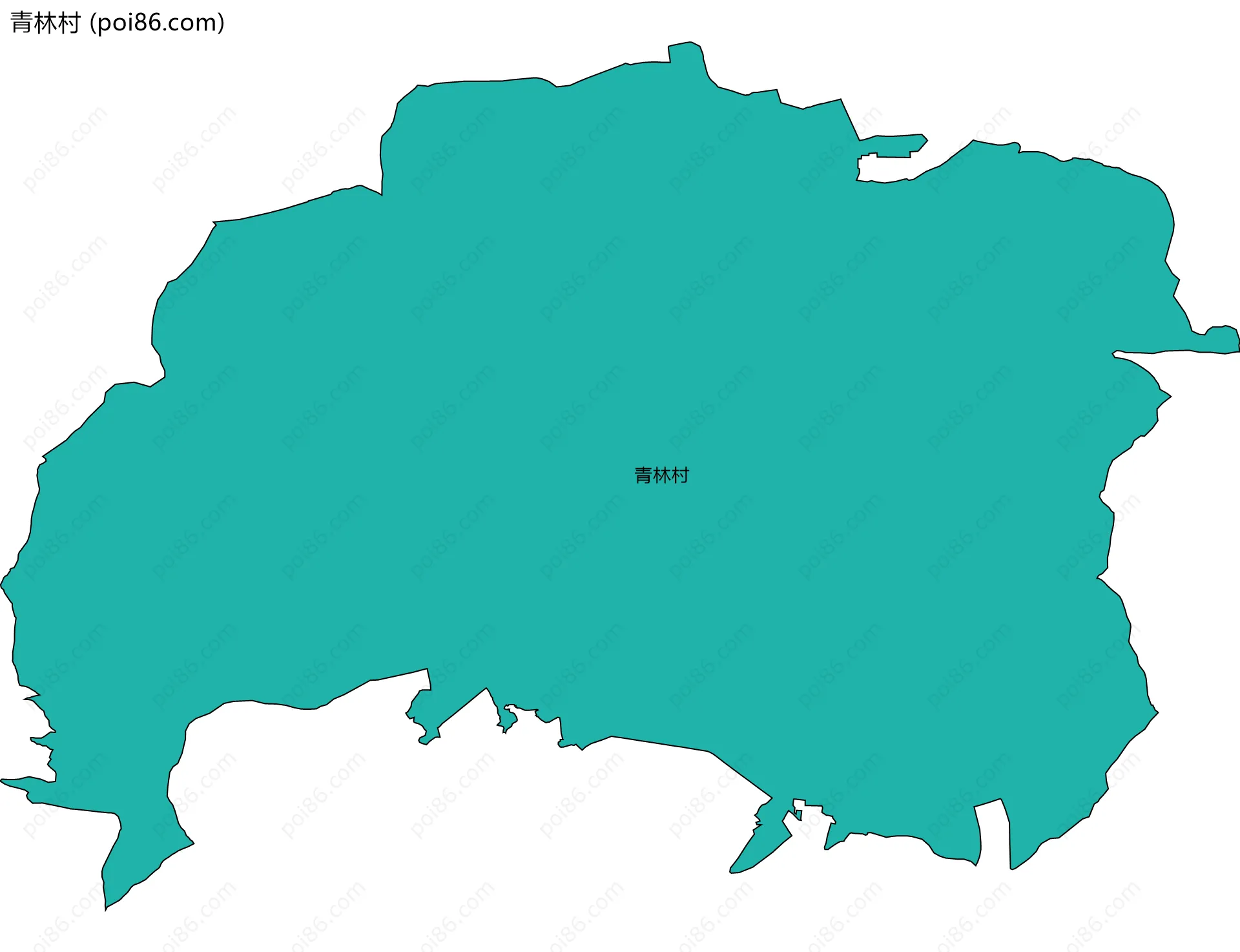 青林村边界地图