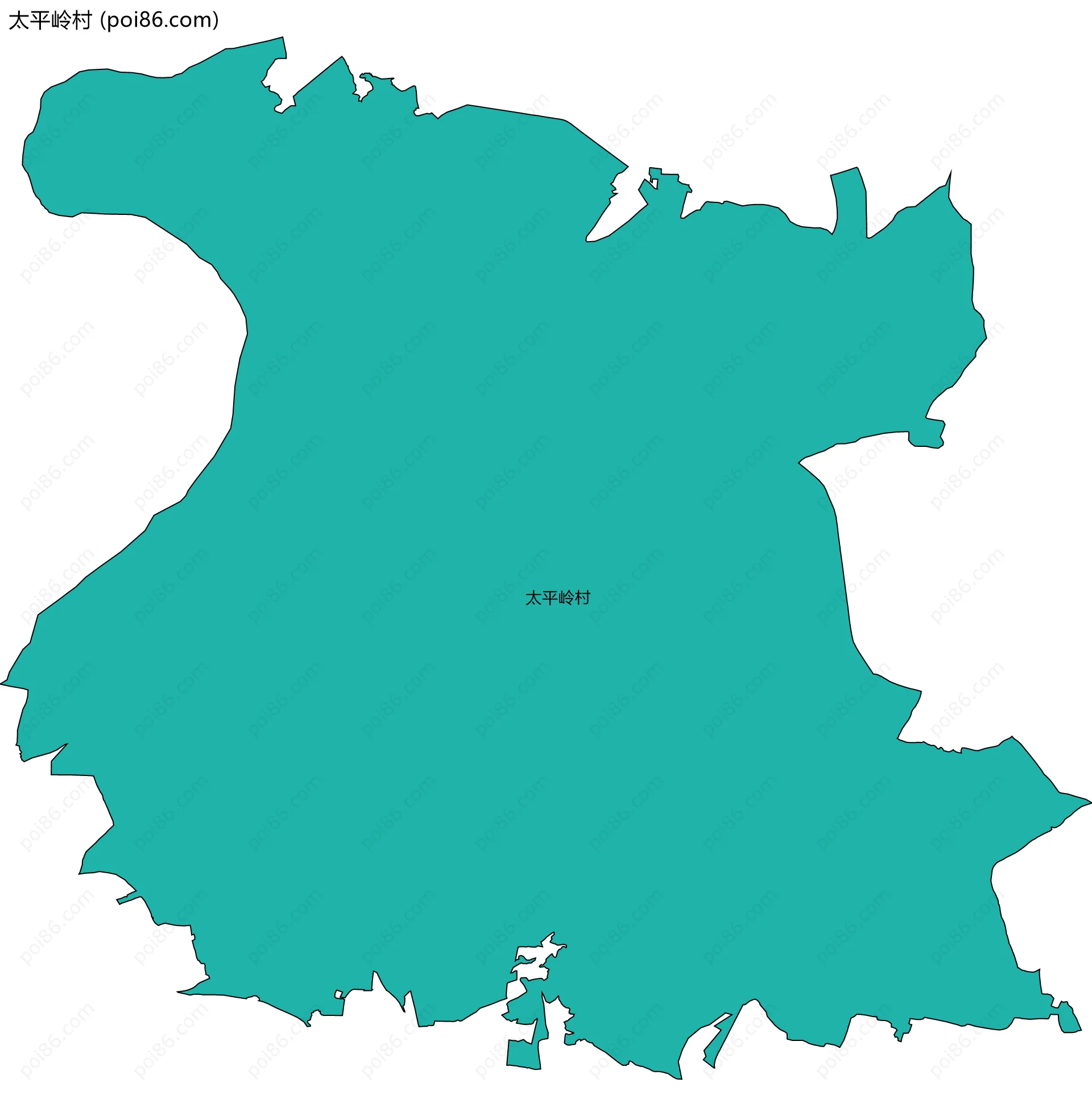 太平岭村边界地图