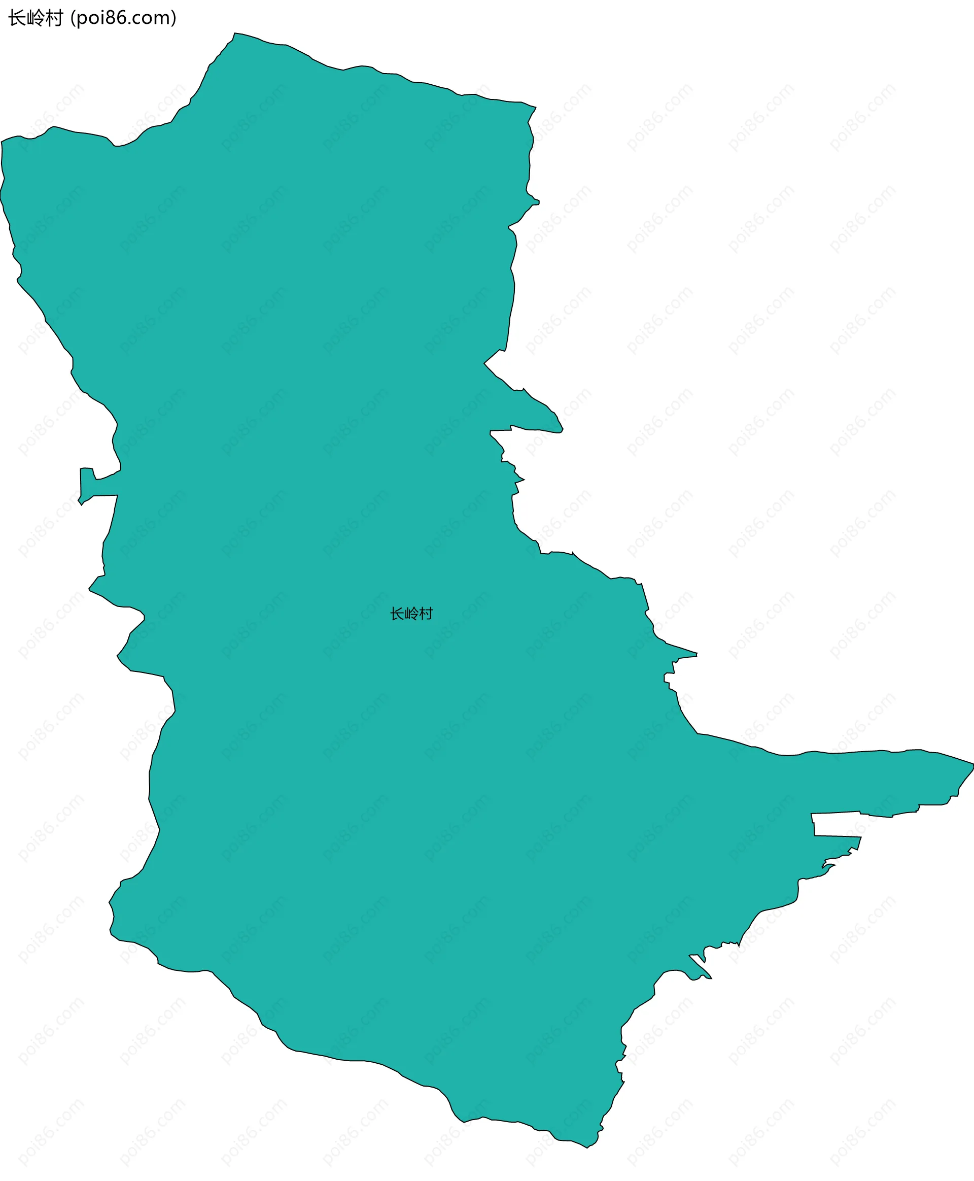 长岭村边界地图