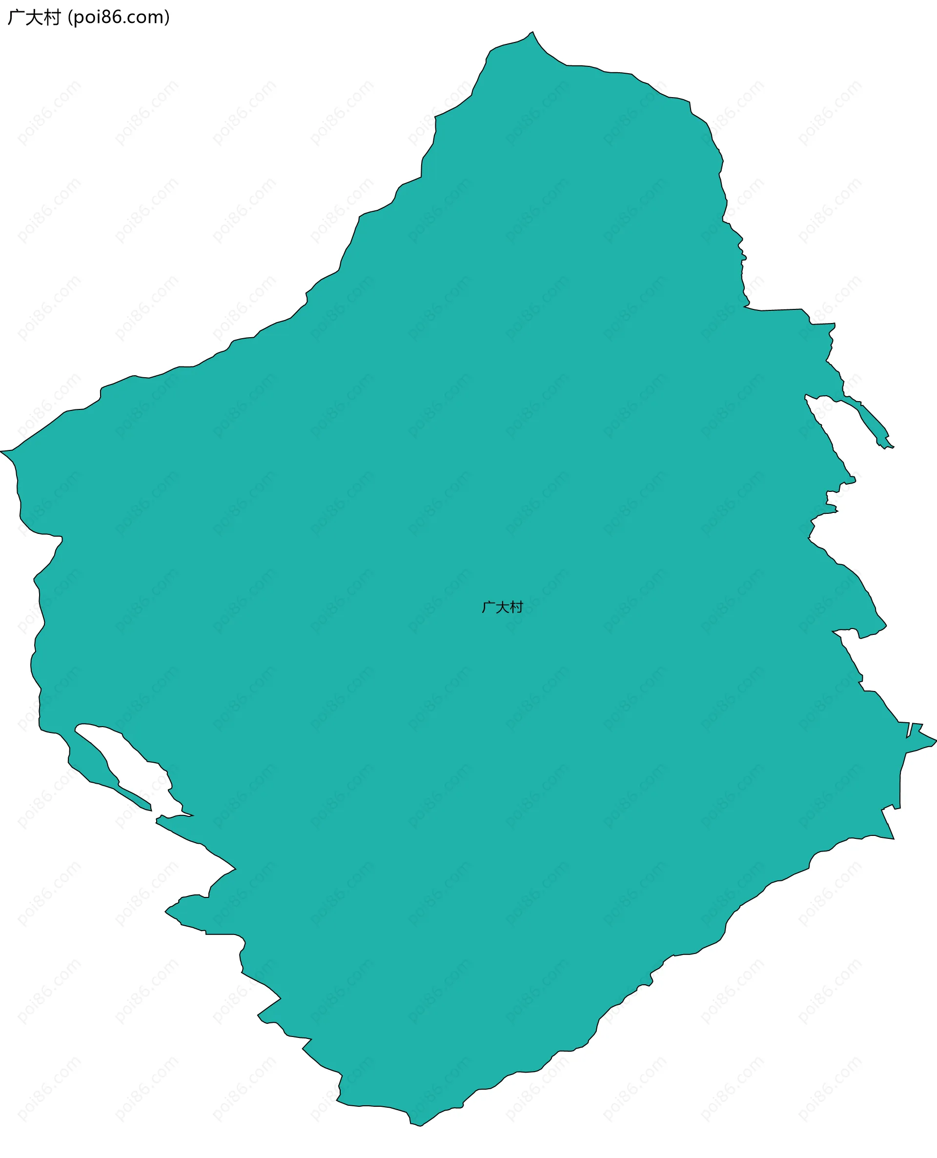 广大村边界地图