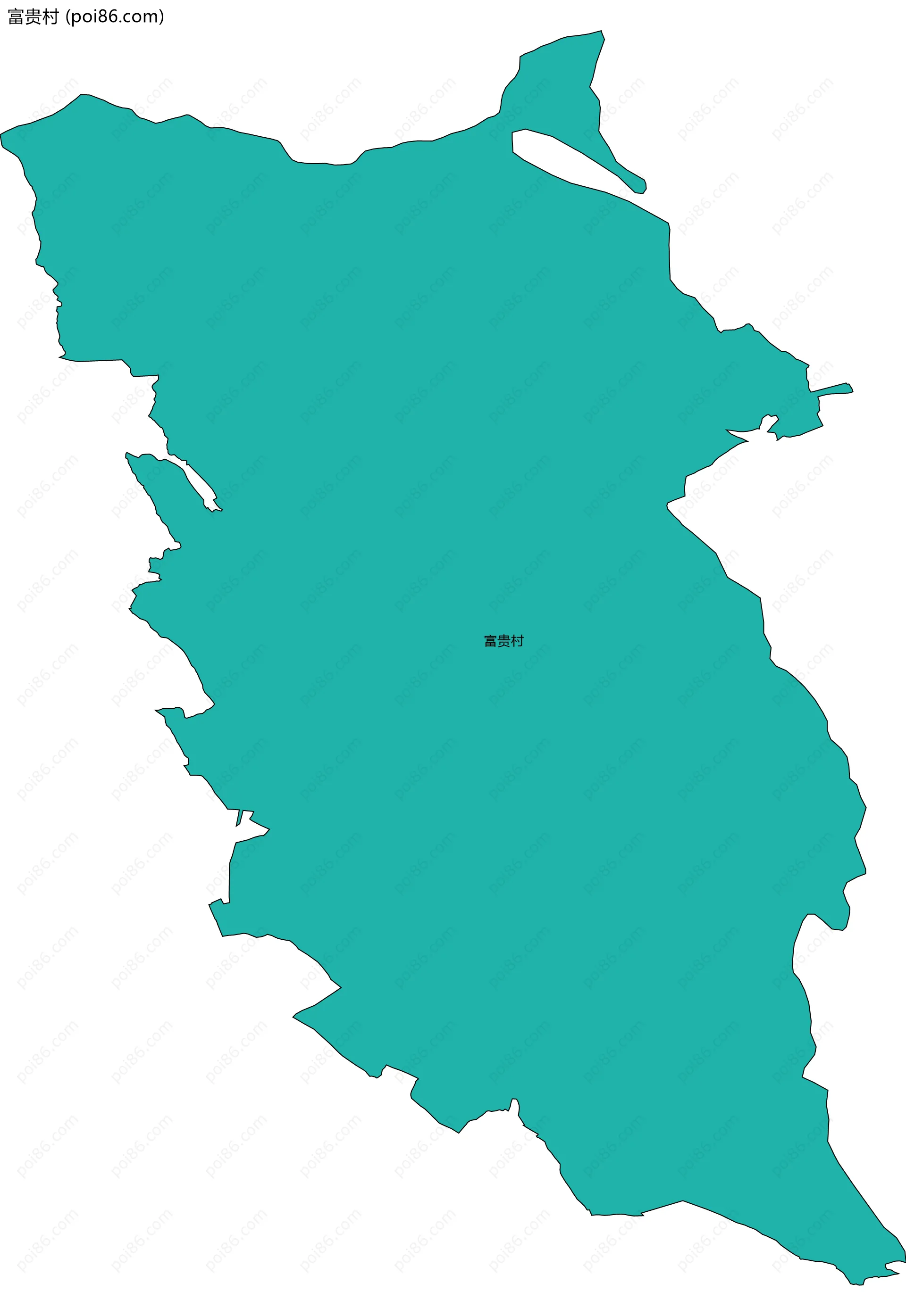 富贵村边界地图