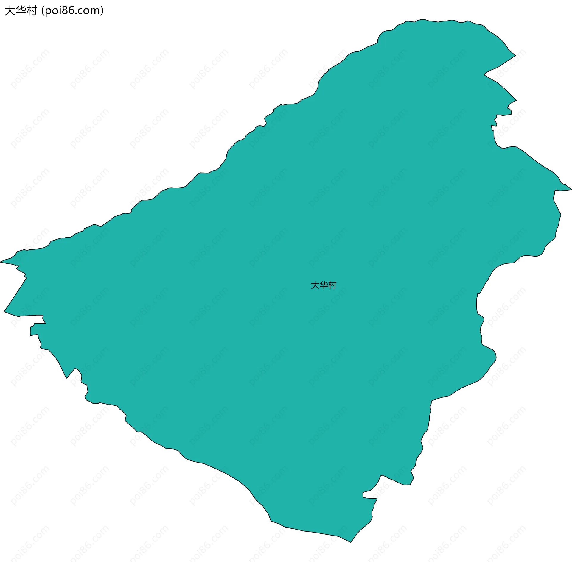 大华村边界地图