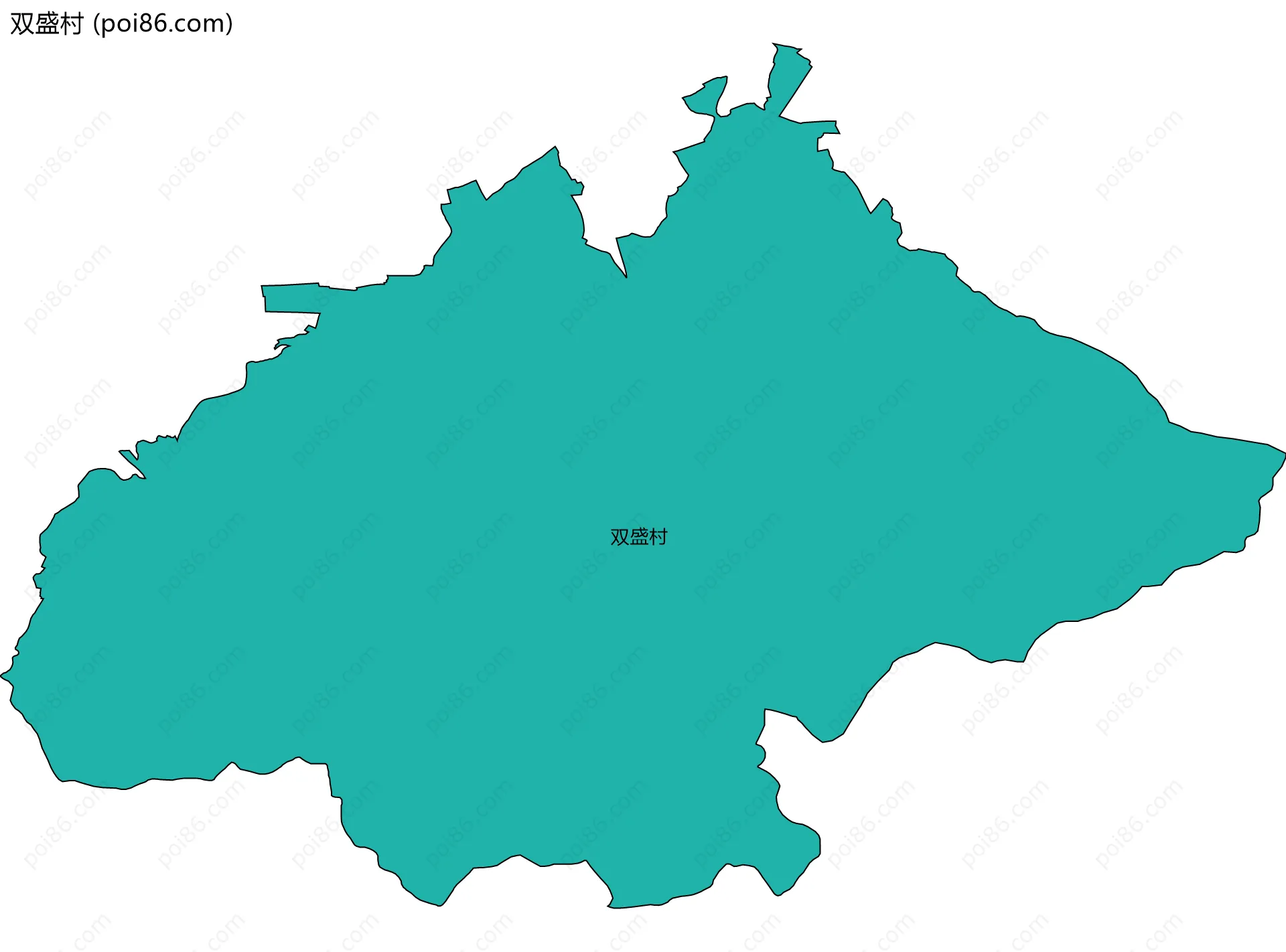 双盛村边界地图