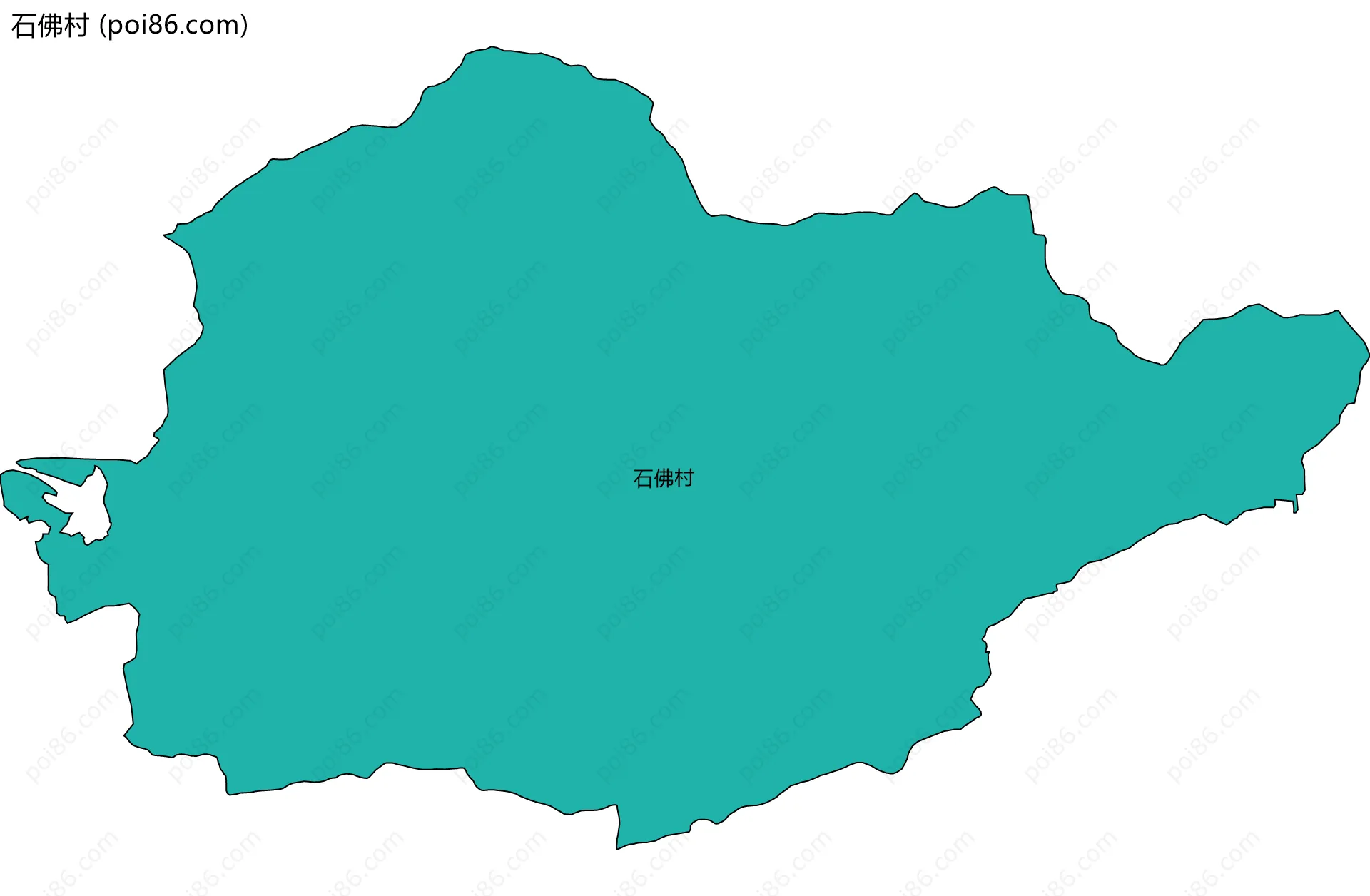 石佛村边界地图