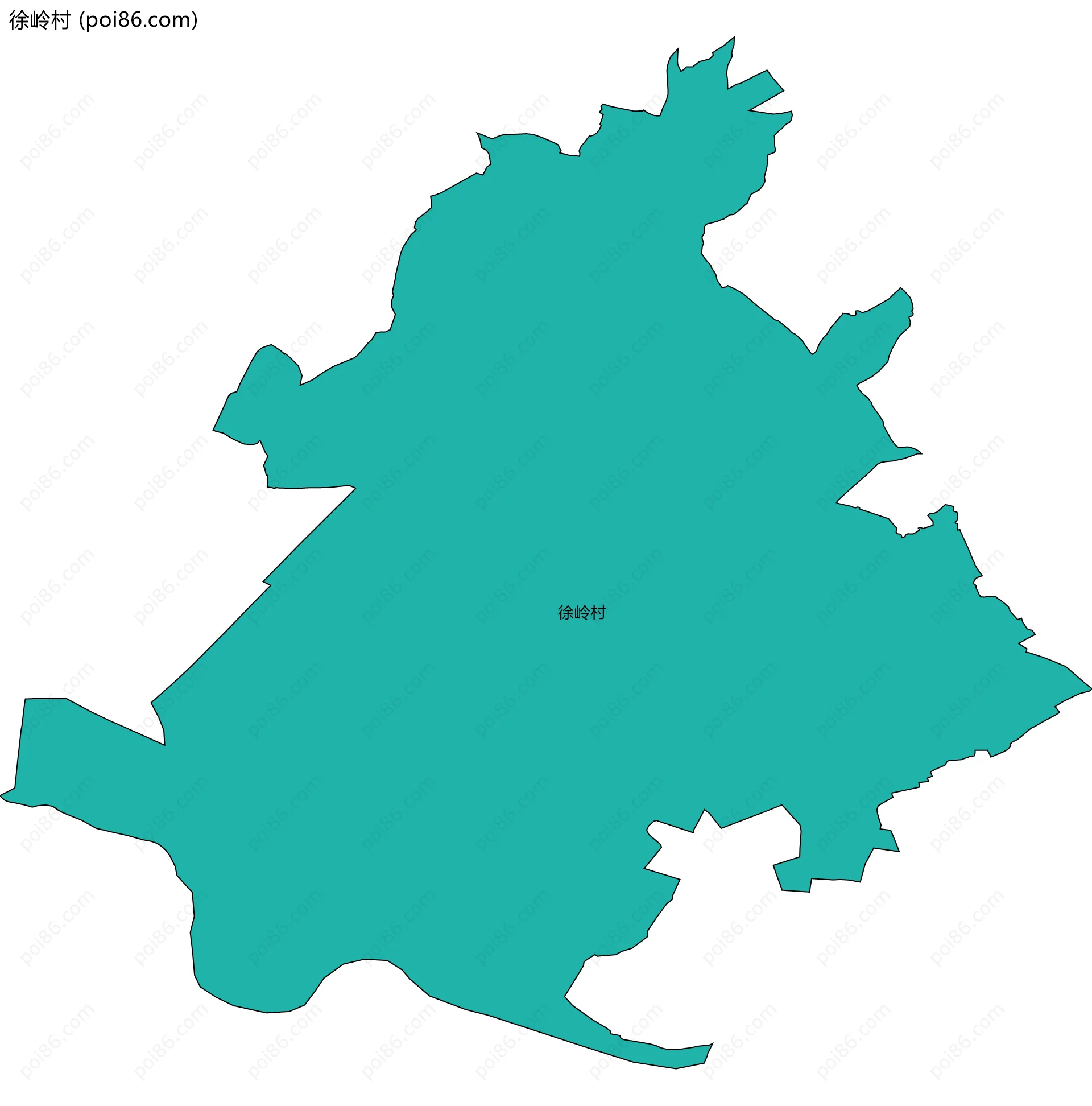 徐岭村边界地图