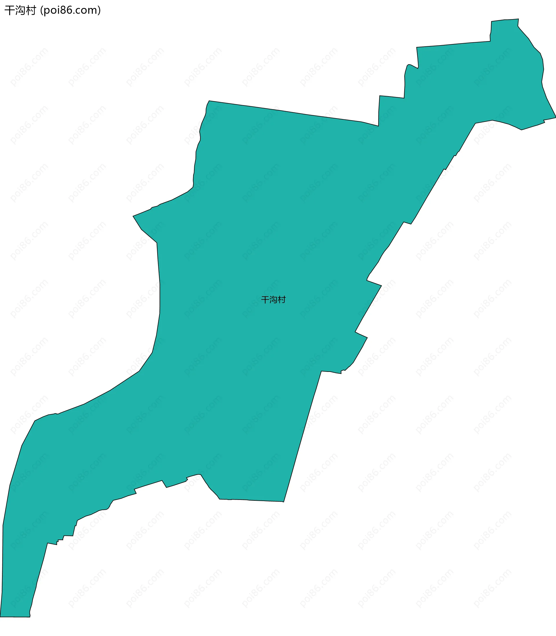 干沟村边界地图