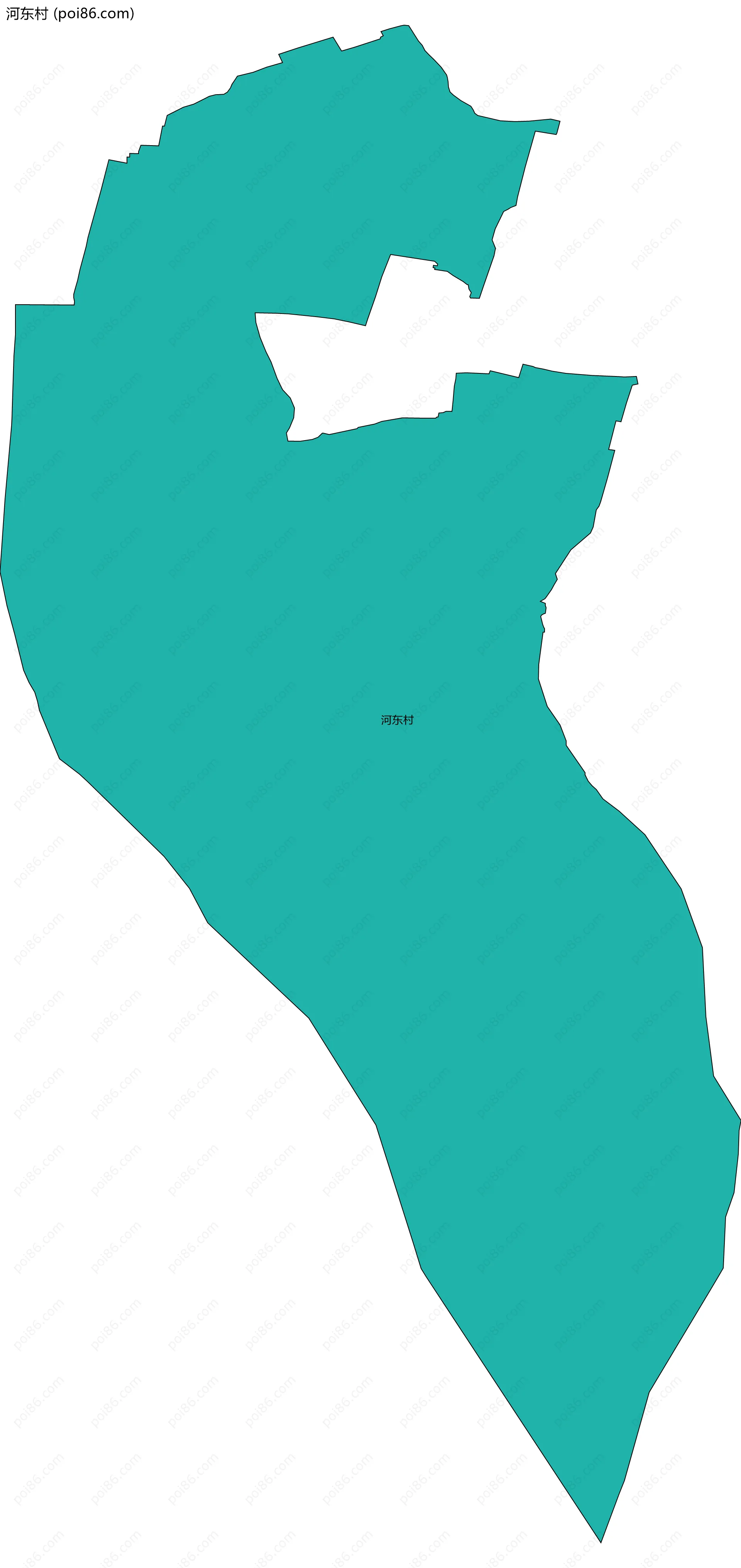 河东村边界地图