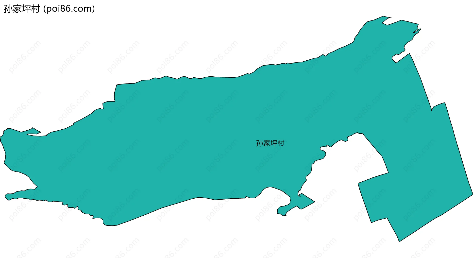 孙家坪村边界地图